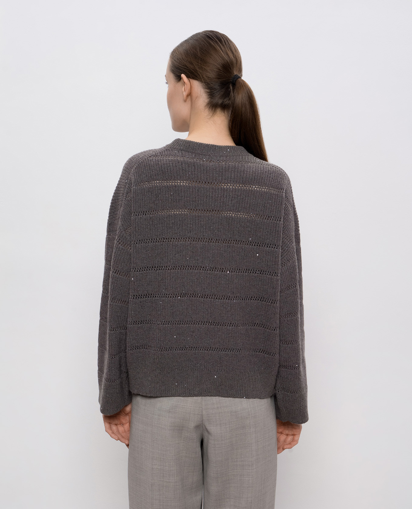 Dazzling grey cashmere and wool sequin sweater Brunello Cucinelli
Dazzling grey cashmere and wool sequin sweater Brunello Cucinelli