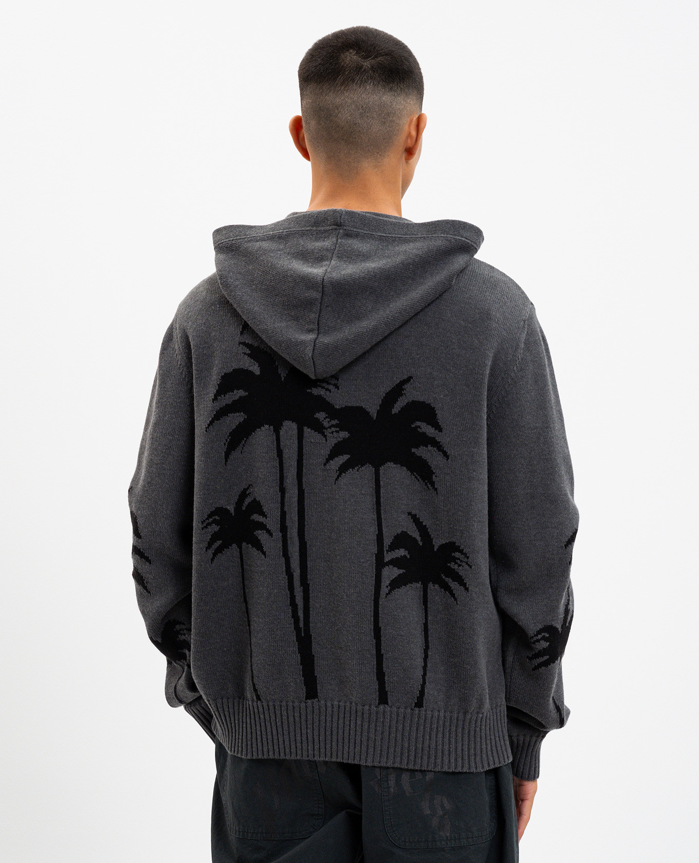 Grey wool hoodie with Palms logo pattern Palm Angels
Grey wool hoodie with Palms logo pattern Palm Angels