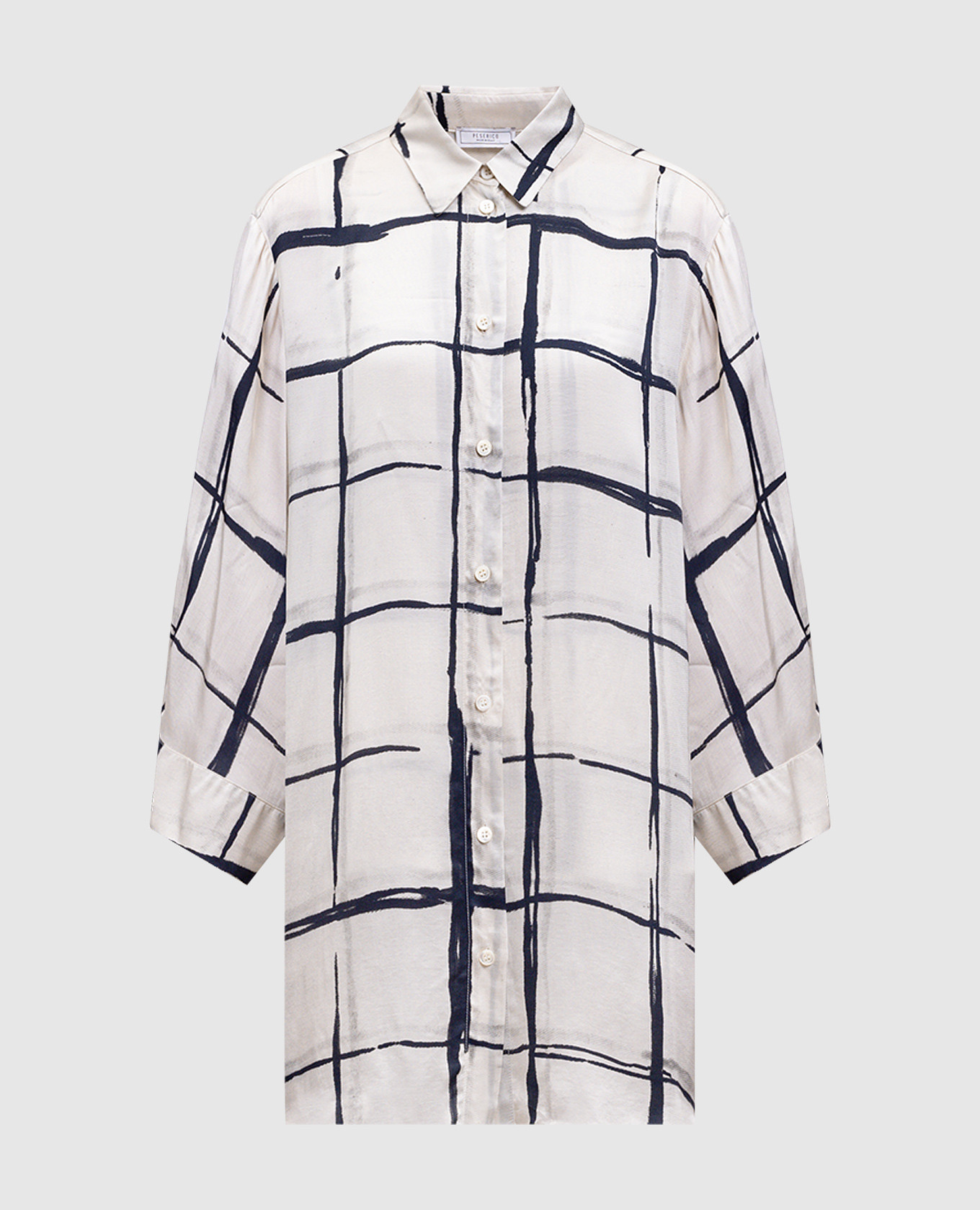 Beige long checked blouse Peserico
Beige long checked blouse Peserico