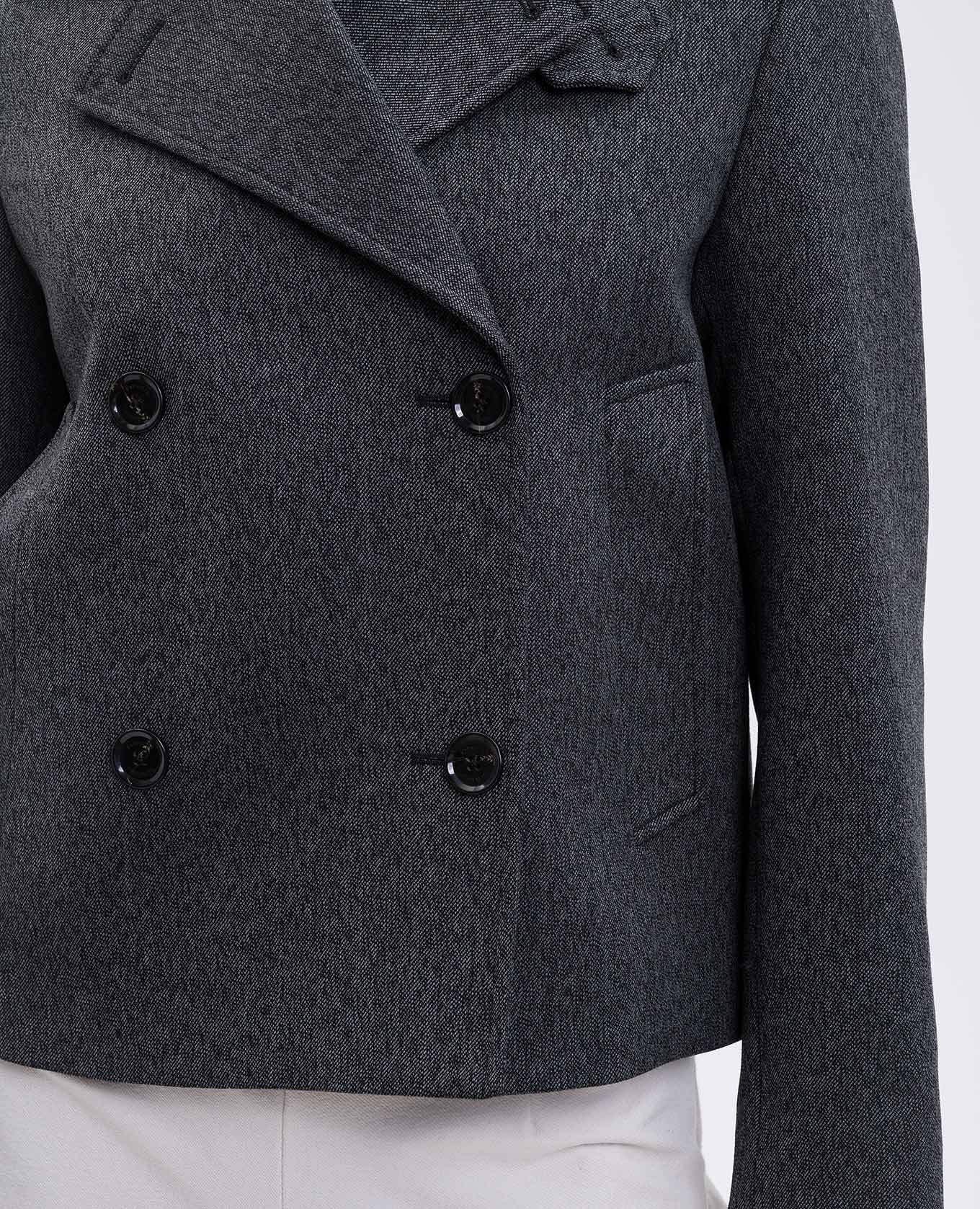 Nola grey double-breasted jacket with wool in a jacket style PROENZA SCHOULER
Nola grey double-breasted jacket with wool in a jacket style PROENZA SCHOULER