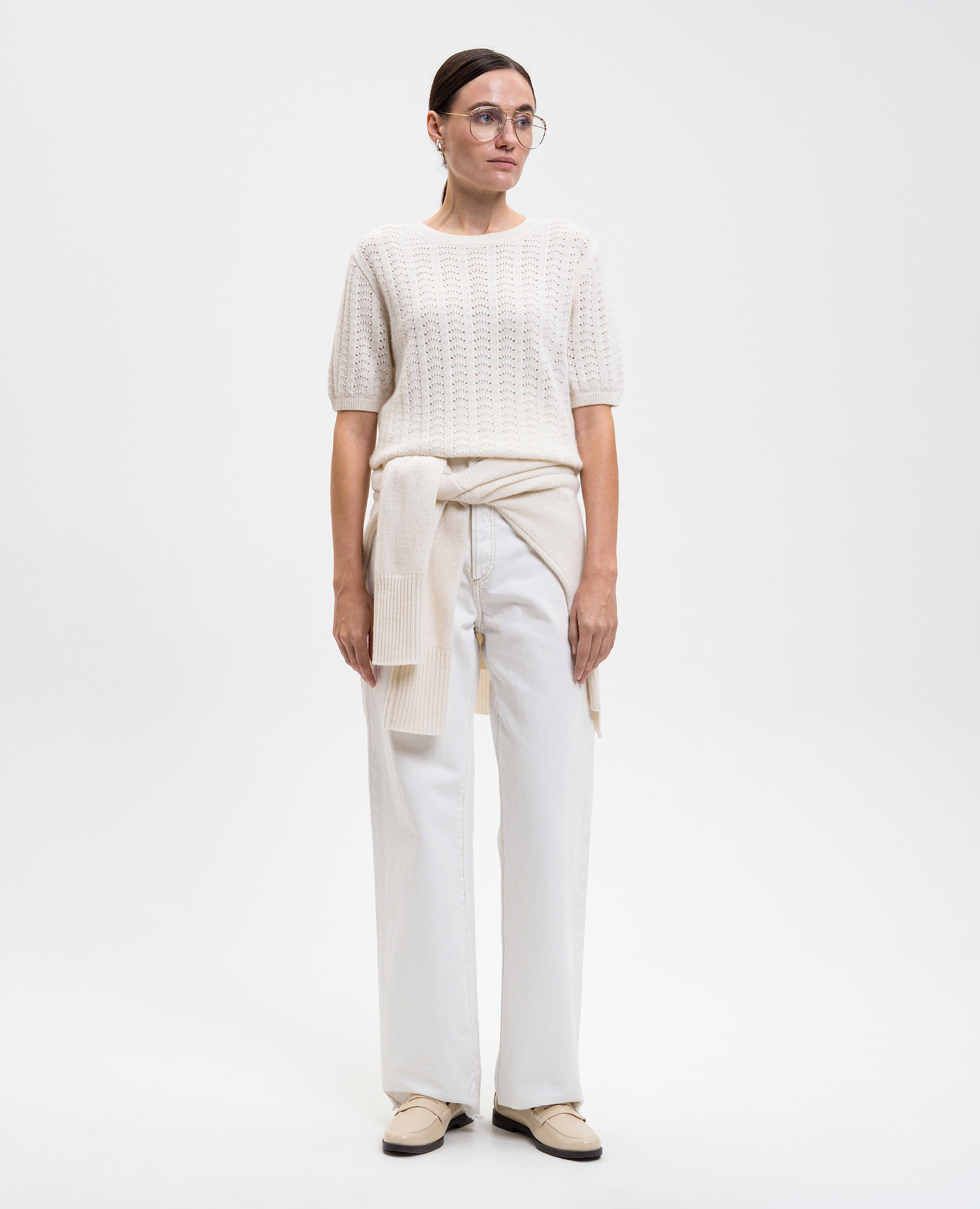 Cecelia Pointelle White Patterned Top LISA YANG
Cecelia Pointelle White Patterned Top LISA YANG