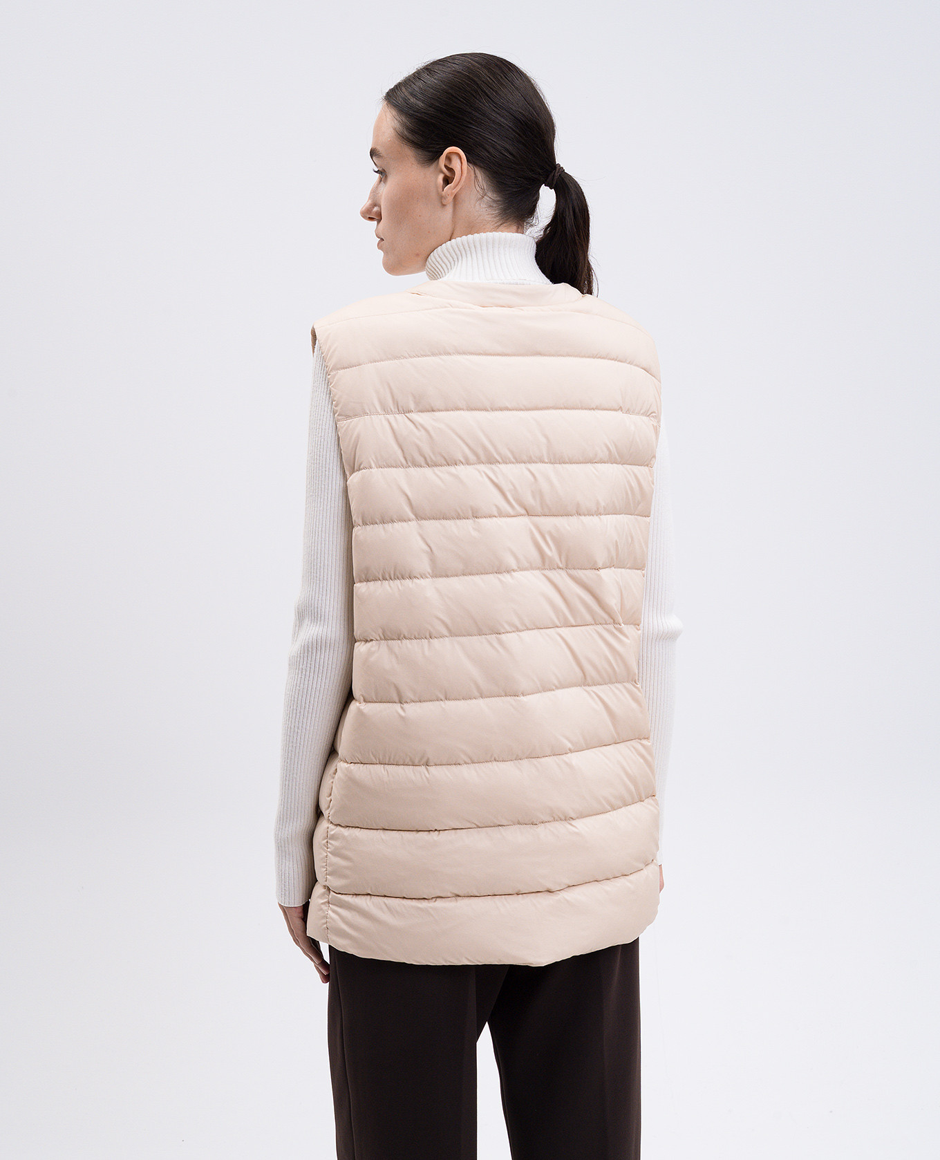 Beige down quilted vest SENIGALLIAIN MooRER
Beige down quilted vest SENIGALLIAIN MooRER