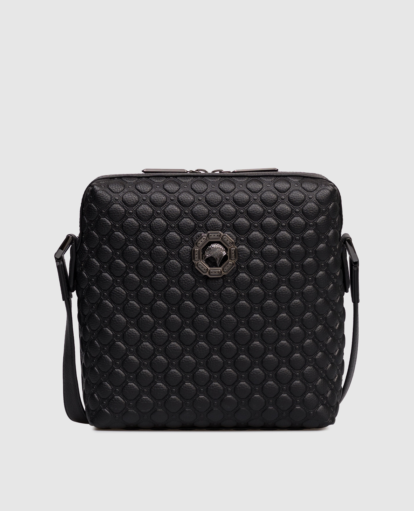Black leather bag with textured pattern Stefano Ricci
Black leather bag with textured pattern Stefano Ricci