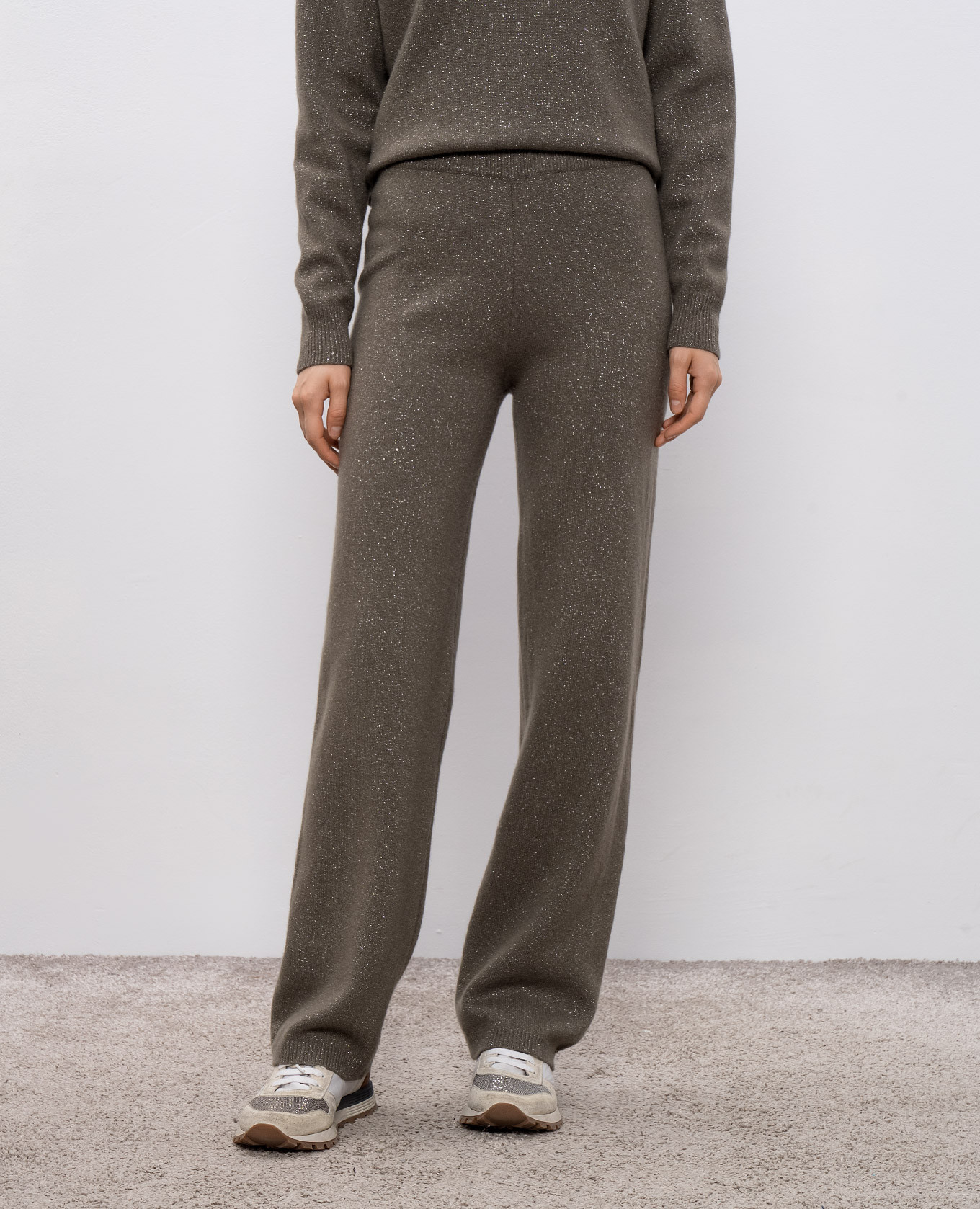 Khaki pants with lurex Peserico
Khaki pants with lurex Peserico