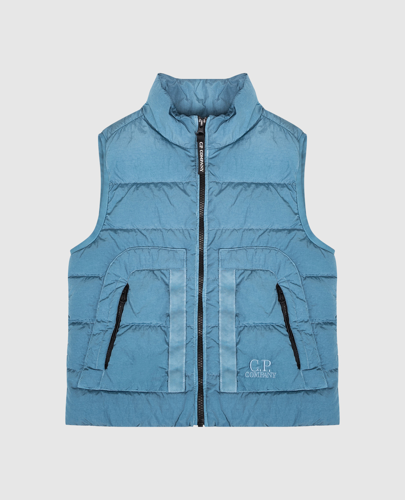 Children's blue vest with logo embroidery C.P. Company, Light blue
Children's blue vest with logo embroidery C.P. Company, Light blue