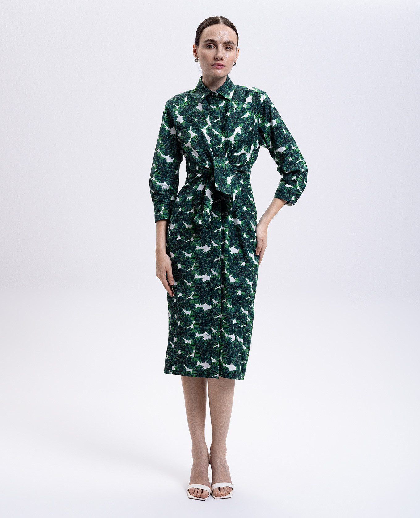 Green MAREMMA shirt dress with floral print Max Mara
Green MAREMMA shirt dress with floral print Max Mara