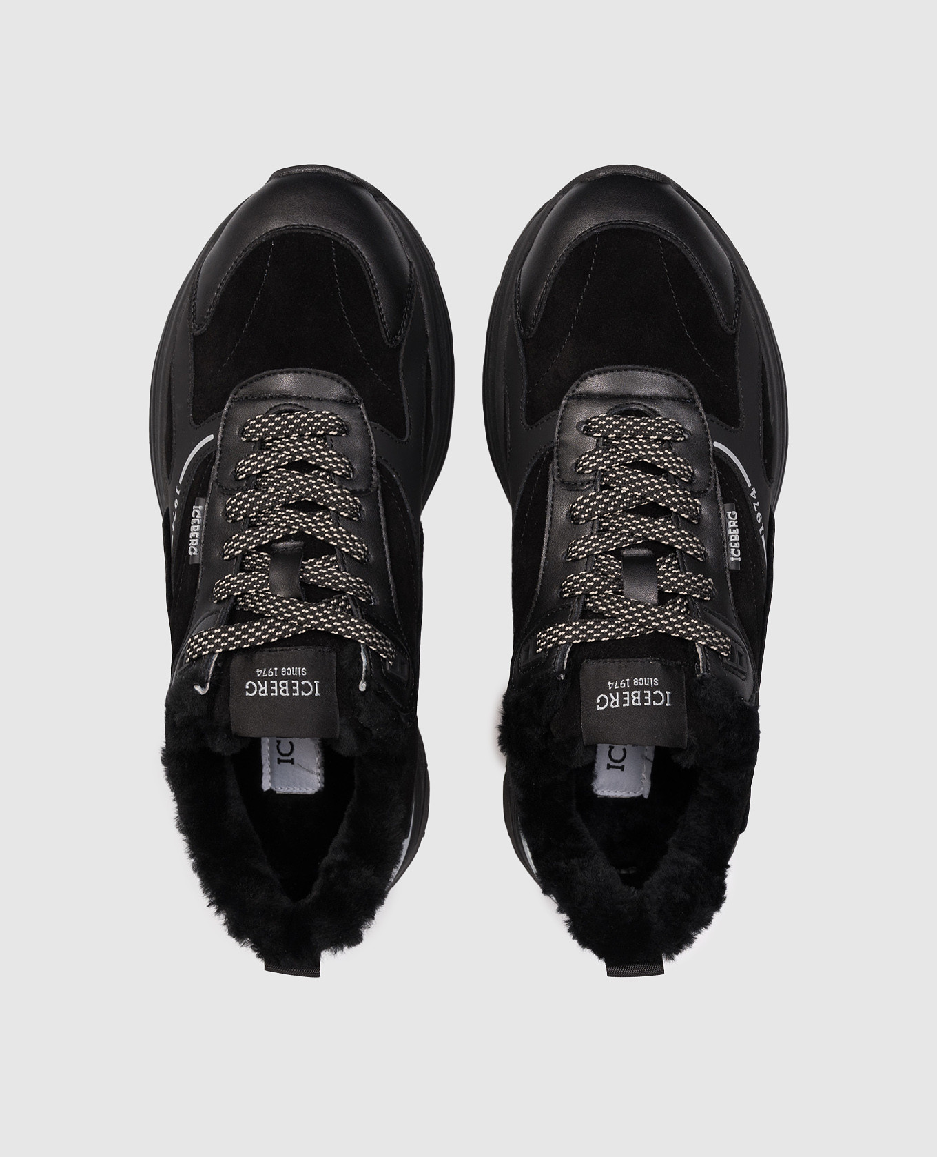 Black leather sneakers with fur trim Iceberg
Black leather sneakers with fur trim Iceberg
