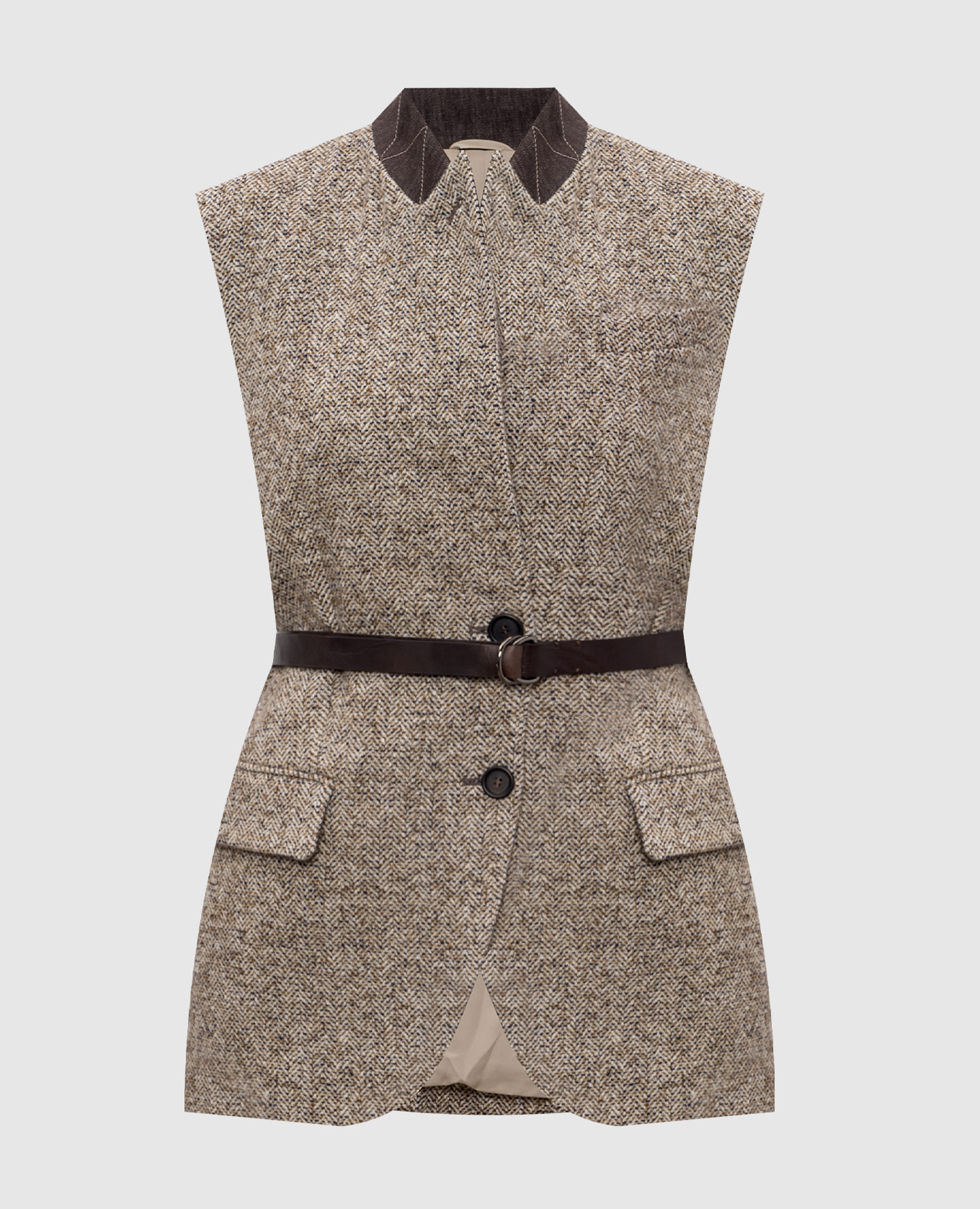 Brown wool and silk vest Brunello Cucinelli
Brown wool and silk vest Brunello Cucinelli