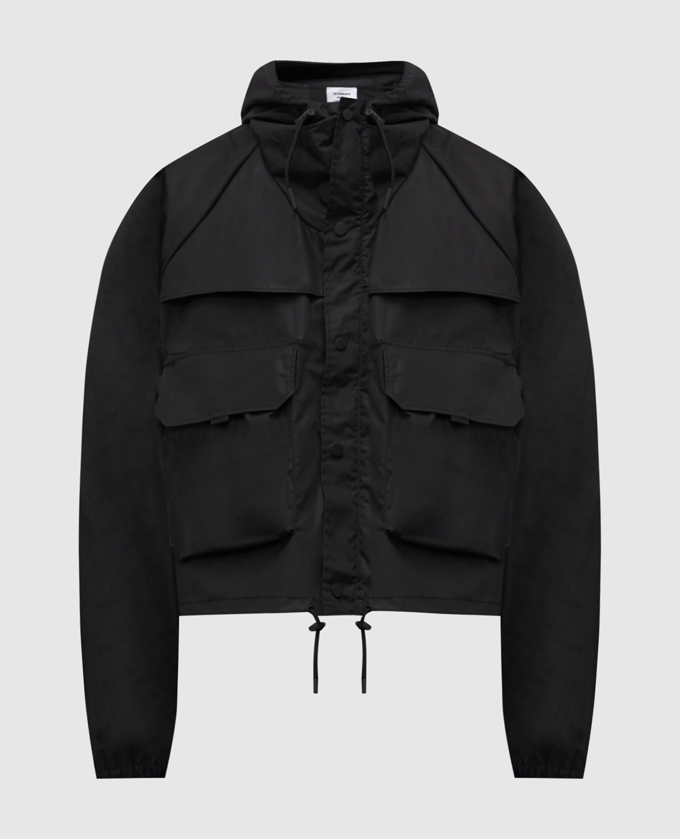 Black windbreaker with hood Vetements
Black windbreaker with hood Vetements