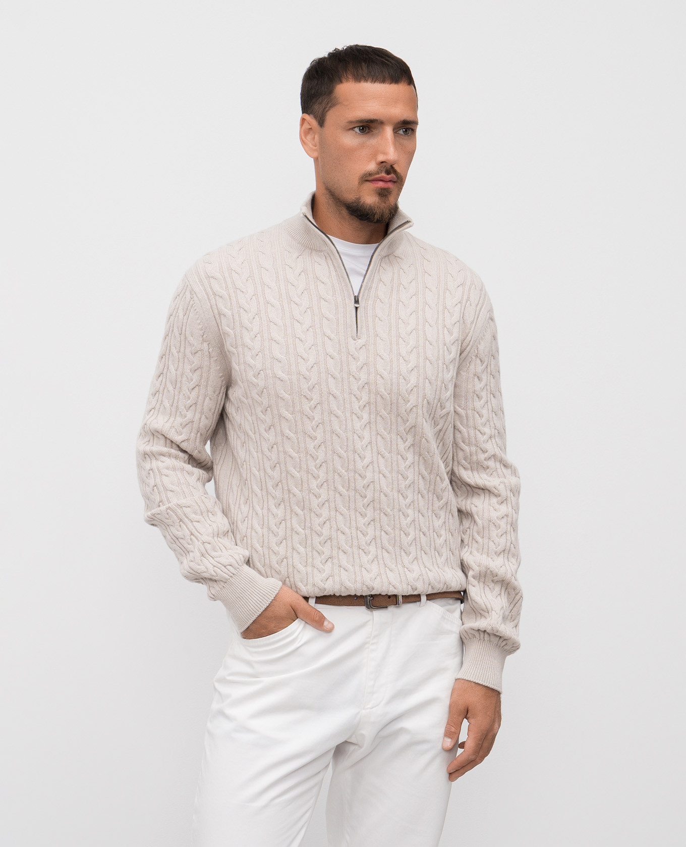 Beige cashmere sweater Agnona 
Beige cashmere sweater Agnona