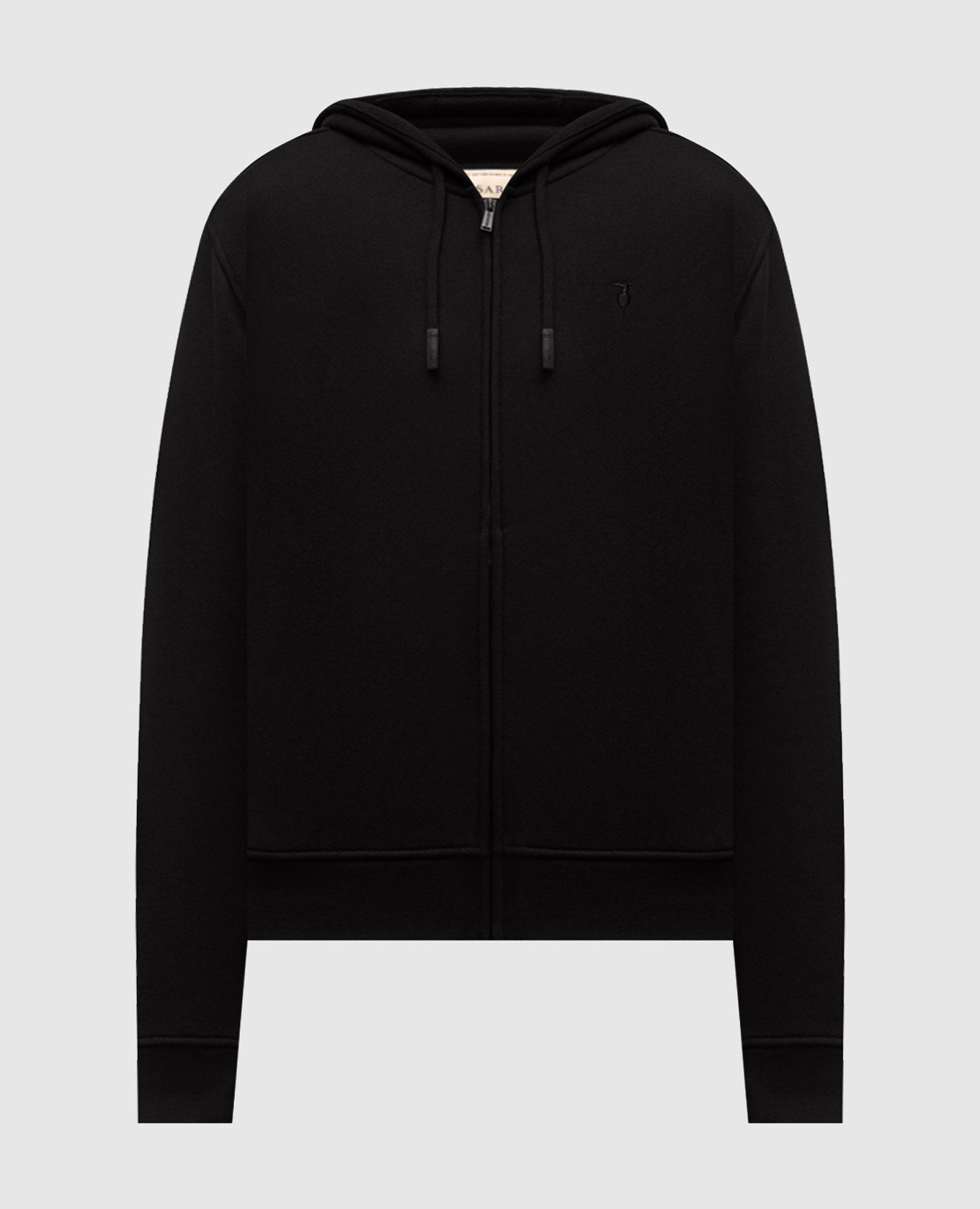 Black sports jacket with embroidered emblem Trussardi
Black sports jacket with embroidered emblem Trussardi