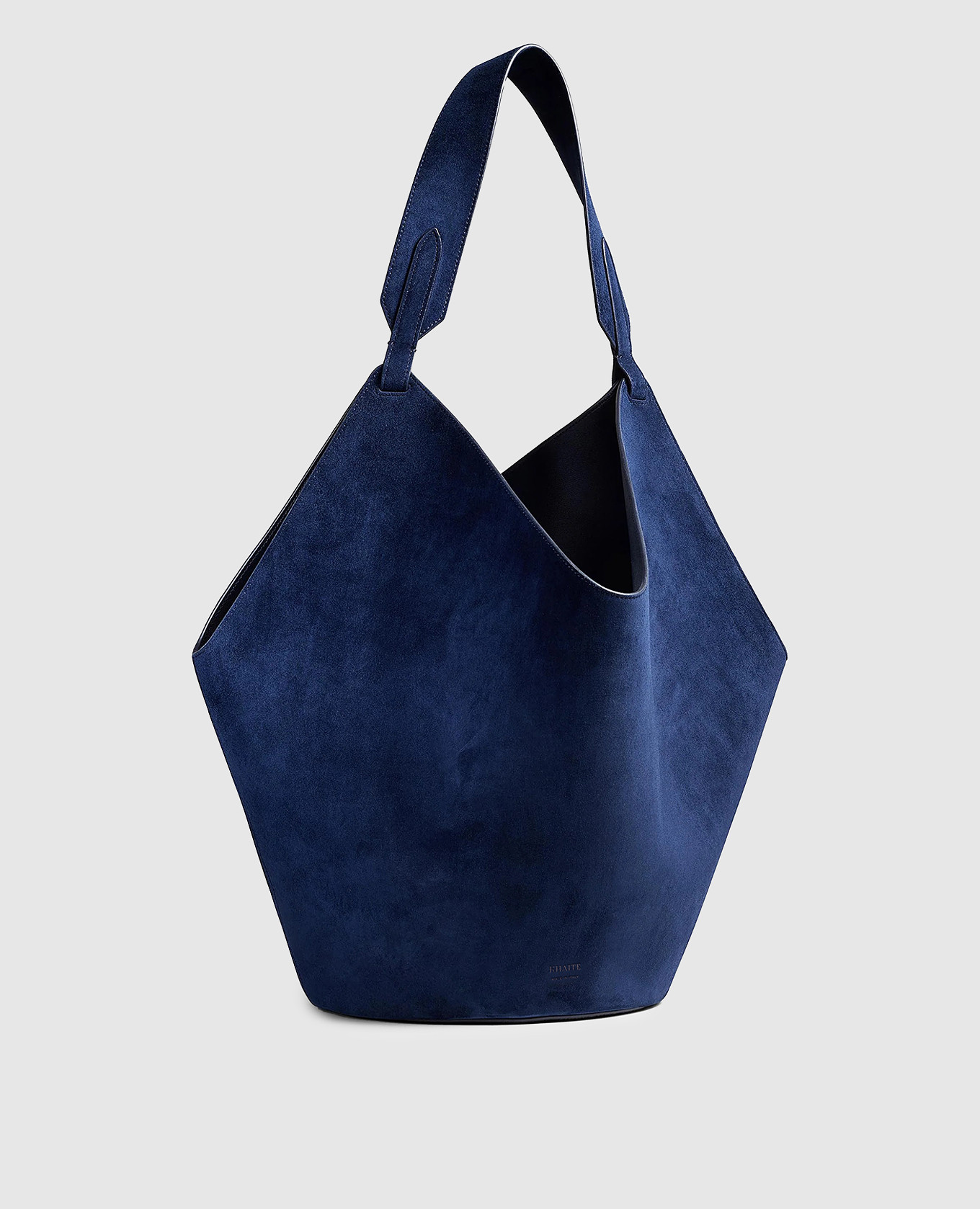 Blue suede Lotus bag Khaite
Blue suede Lotus bag Khaite