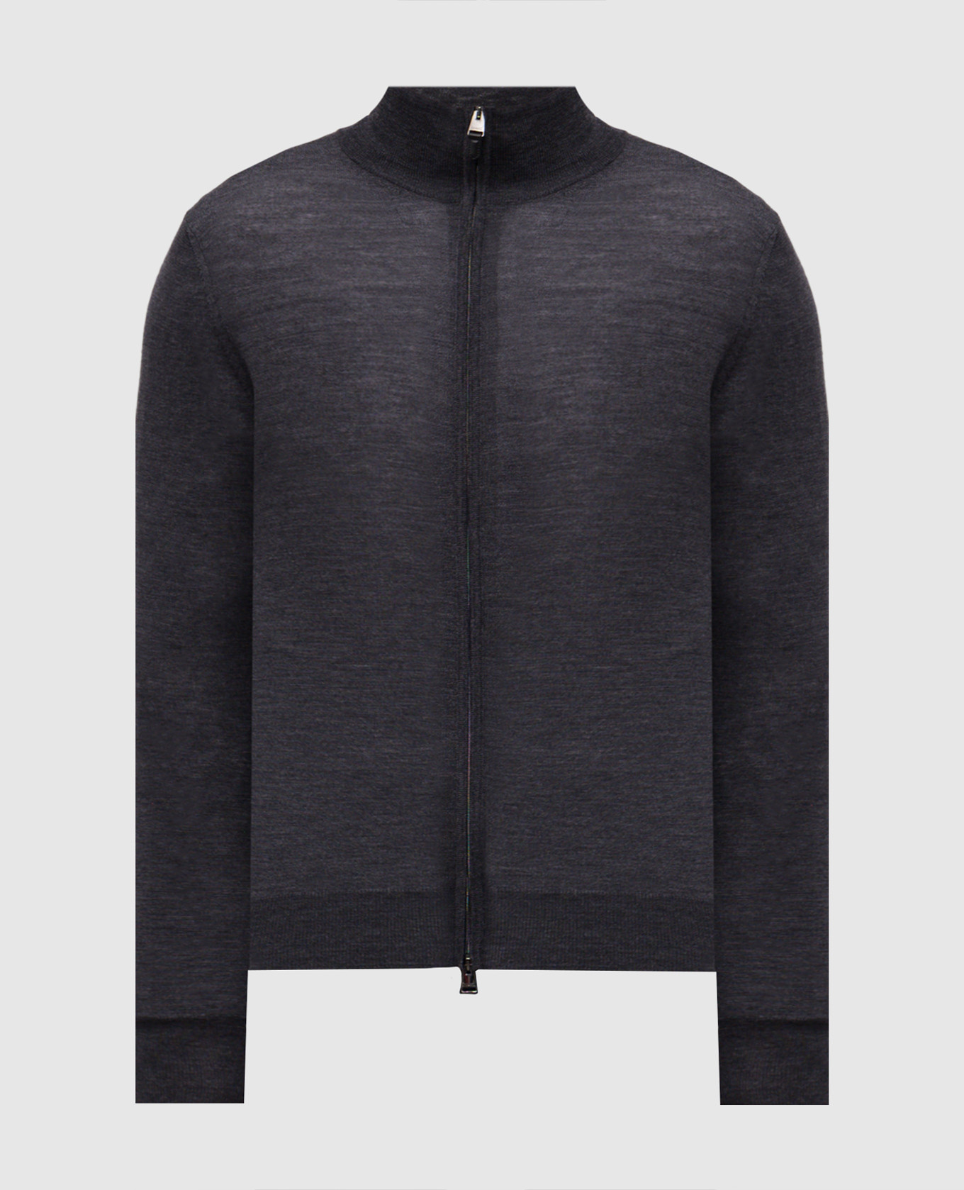 Gray wool cardigan Canali, Grey
Gray wool cardigan Canali, Grey