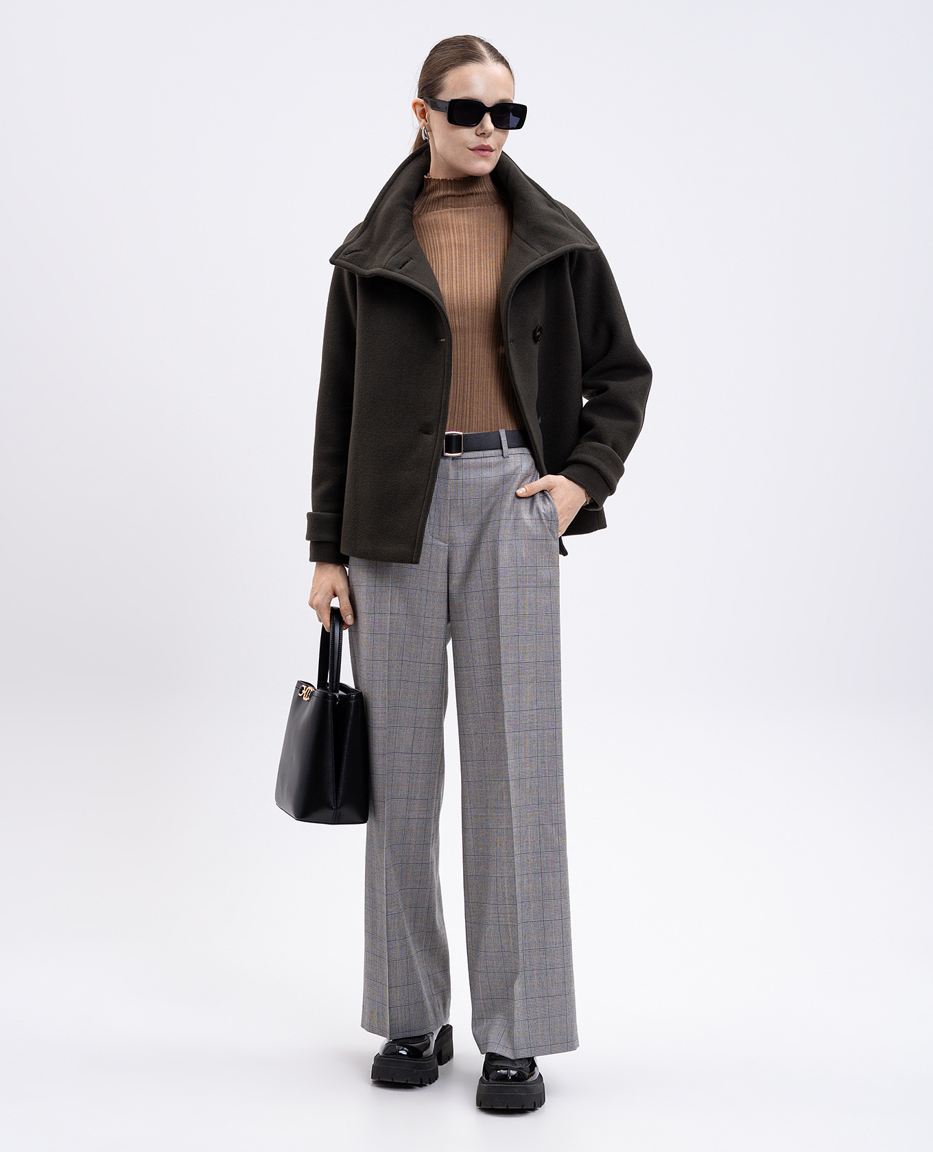 Gray wool checked pants Peserico, Grey
Gray wool checked pants Peserico, Grey