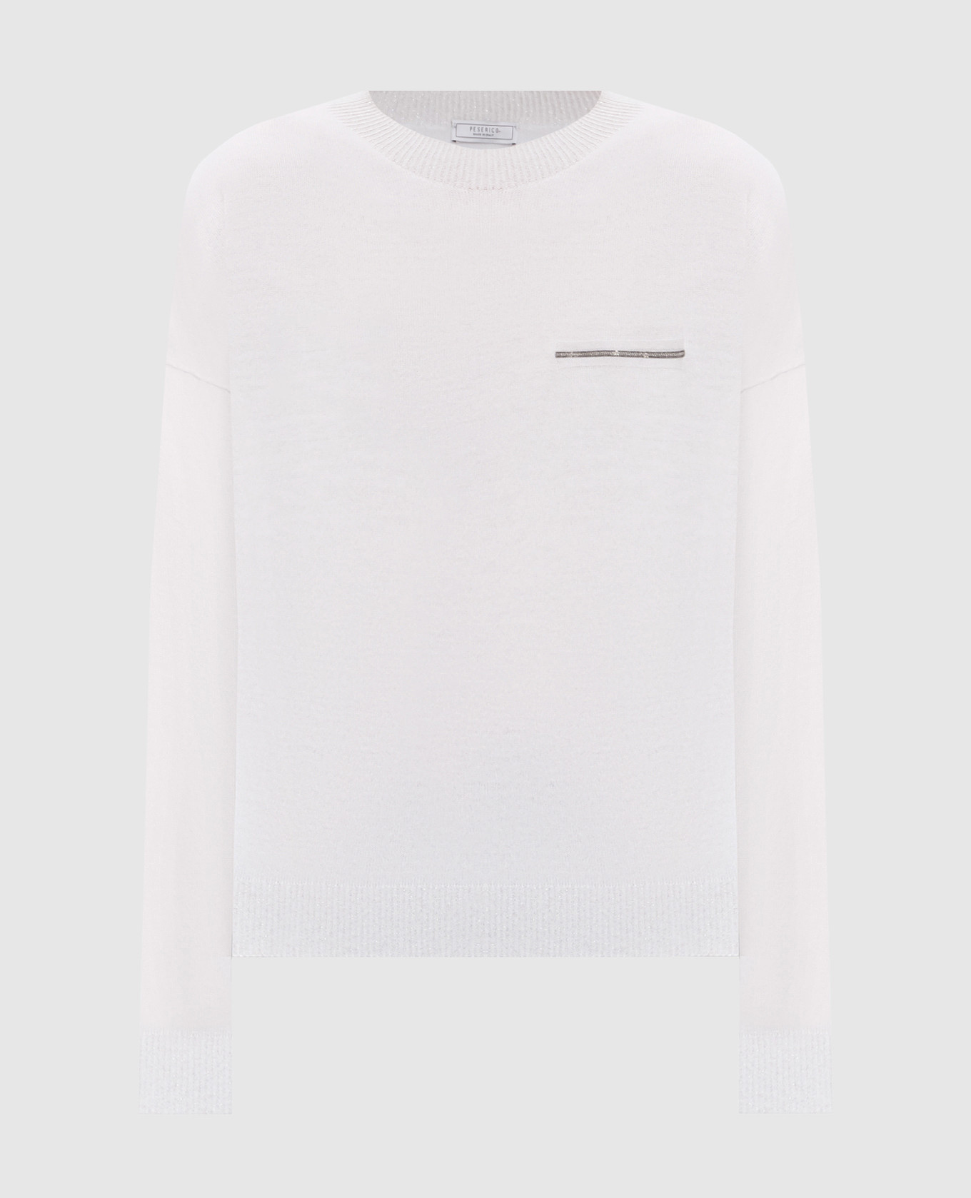White cashmere jumper with monil chain Peserico
White cashmere jumper with monil chain Peserico