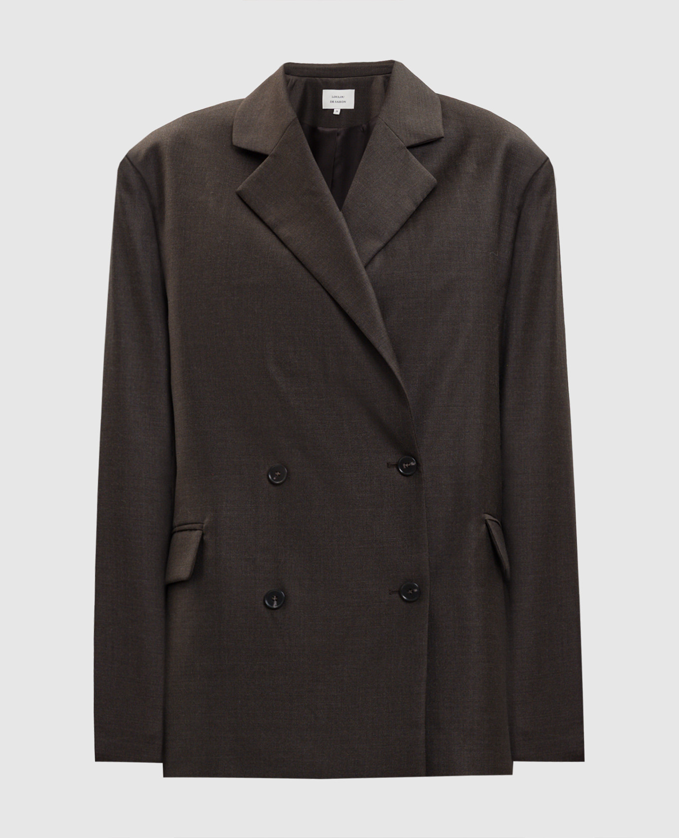 DONAU brown double-breasted wool jacket Loulou de Saison
DONAU brown double-breasted wool jacket Loulou de Saison