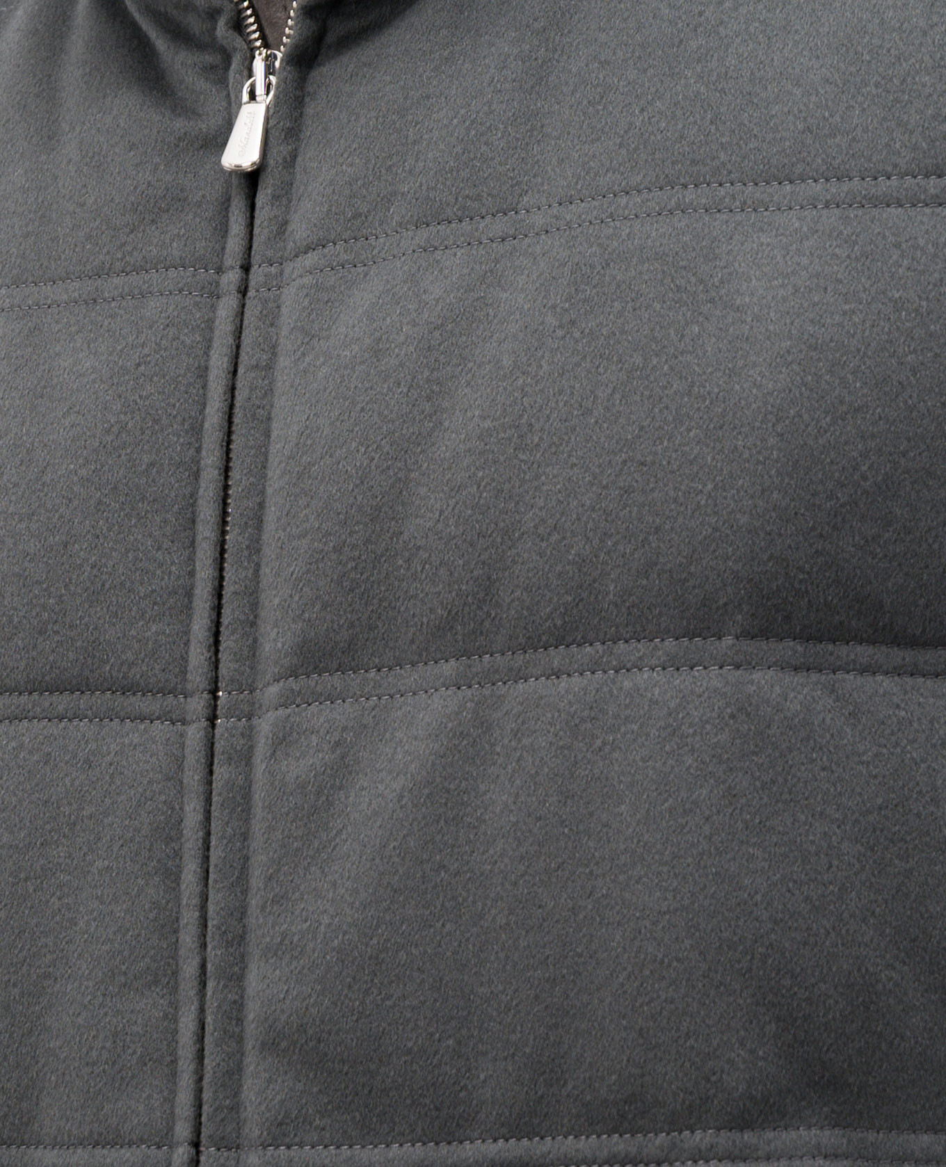 Grey cashmere down vest Enrico Mandelli
Grey cashmere down vest Enrico Mandelli