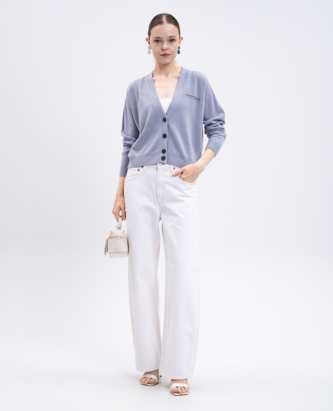 Gray cashmere cardigan Peserico, Grey
Gray cashmere cardigan Peserico, Grey