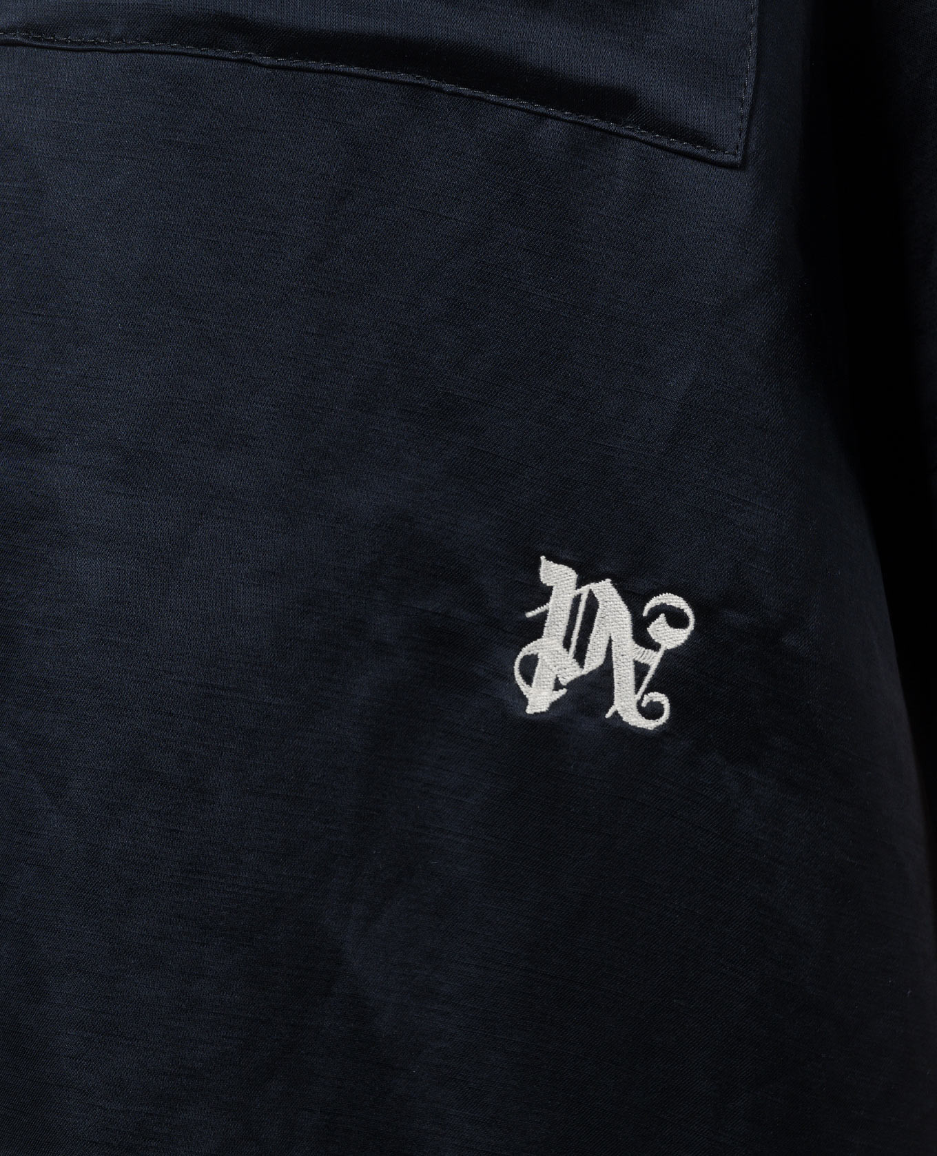Blue linen shirt with logo embroidery Palm Angels
Blue linen shirt with logo embroidery Palm Angels