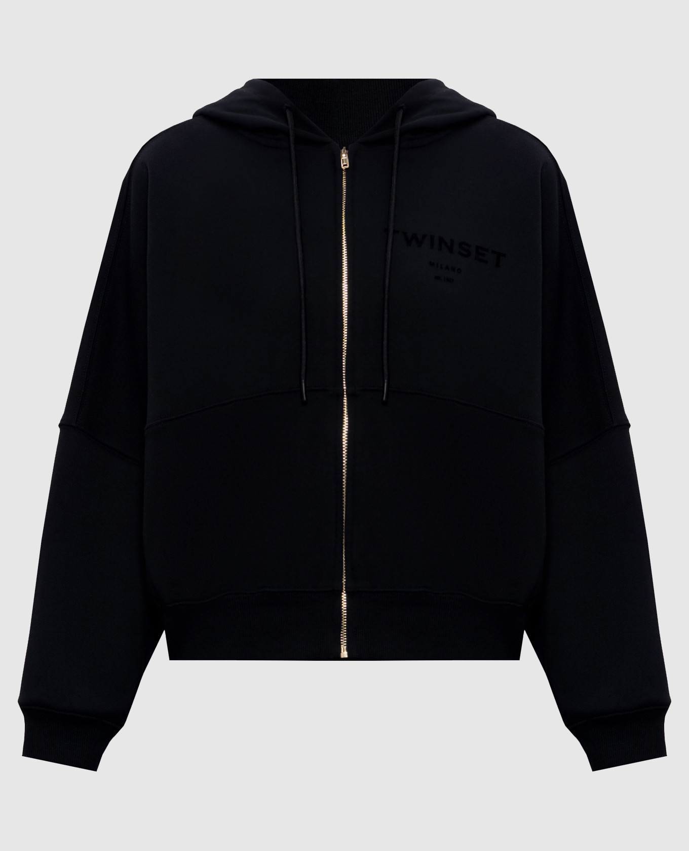 Black sports jacket with logo Twinset
Black sports jacket with logo Twinset