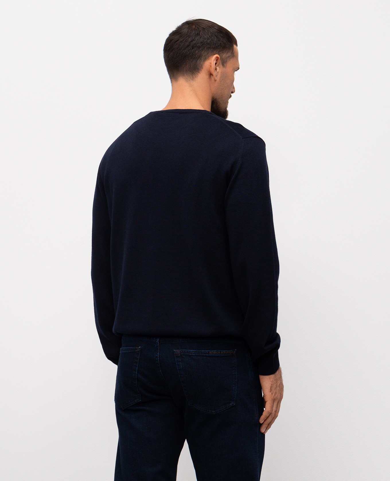 Blue merino wool jumper Cashmere&Whiskey
Blue merino wool jumper Cashmere&Whiskey