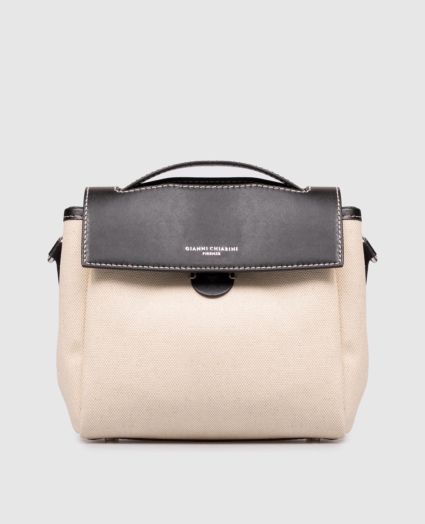 Clio beige logo print satchel bag Gianni Chiarini
Clio beige logo print satchel bag Gianni Chiarini