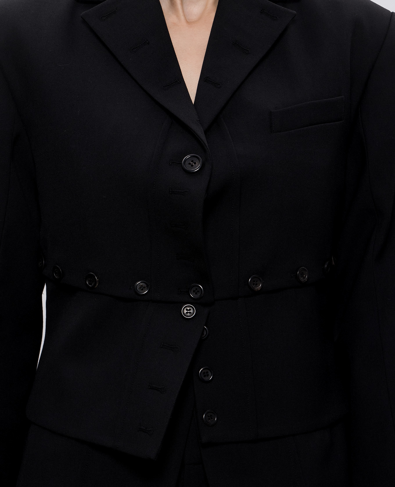 Black double-layered wool jacket Rokh
Black double-layered wool jacket Rokh