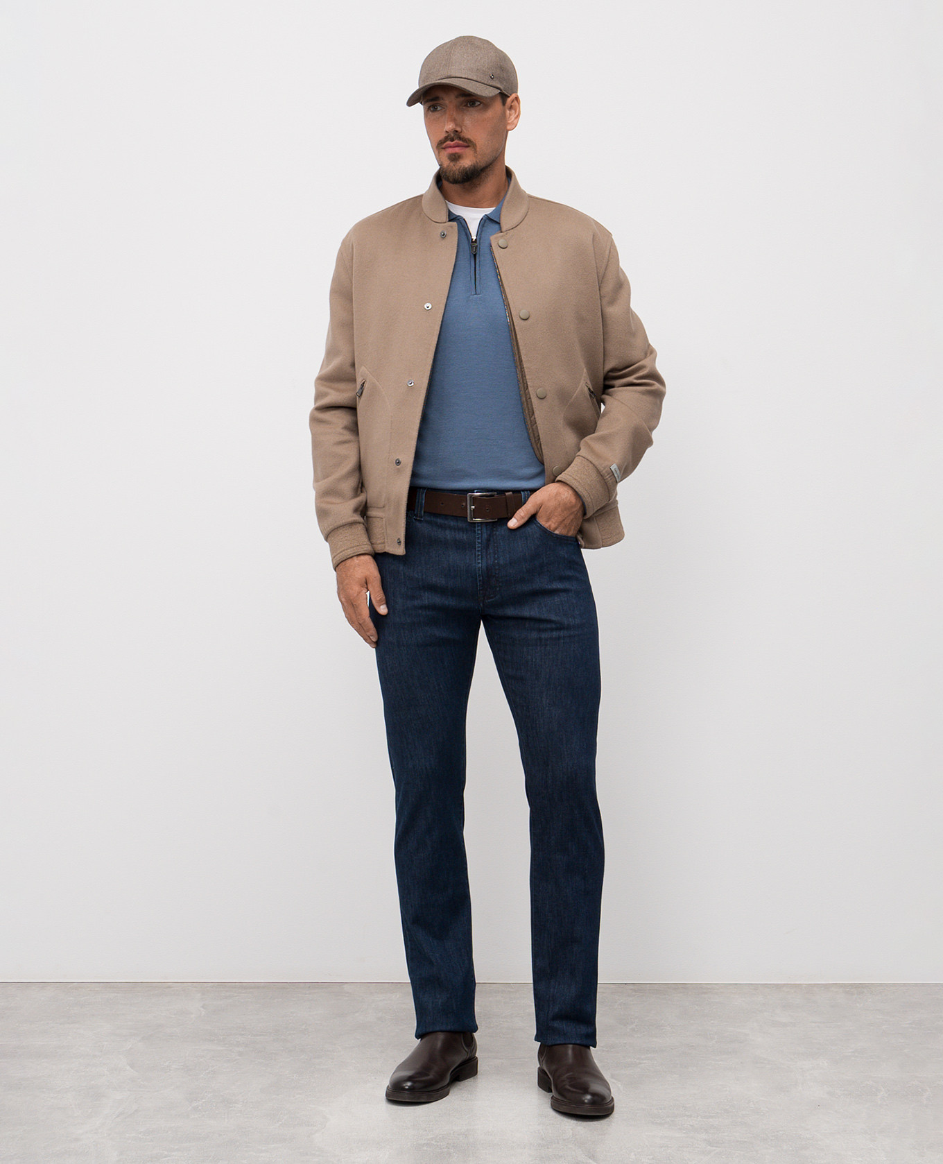 Blue wool polo shirt Canali, Light blue
Blue wool polo shirt Canali, Light blue