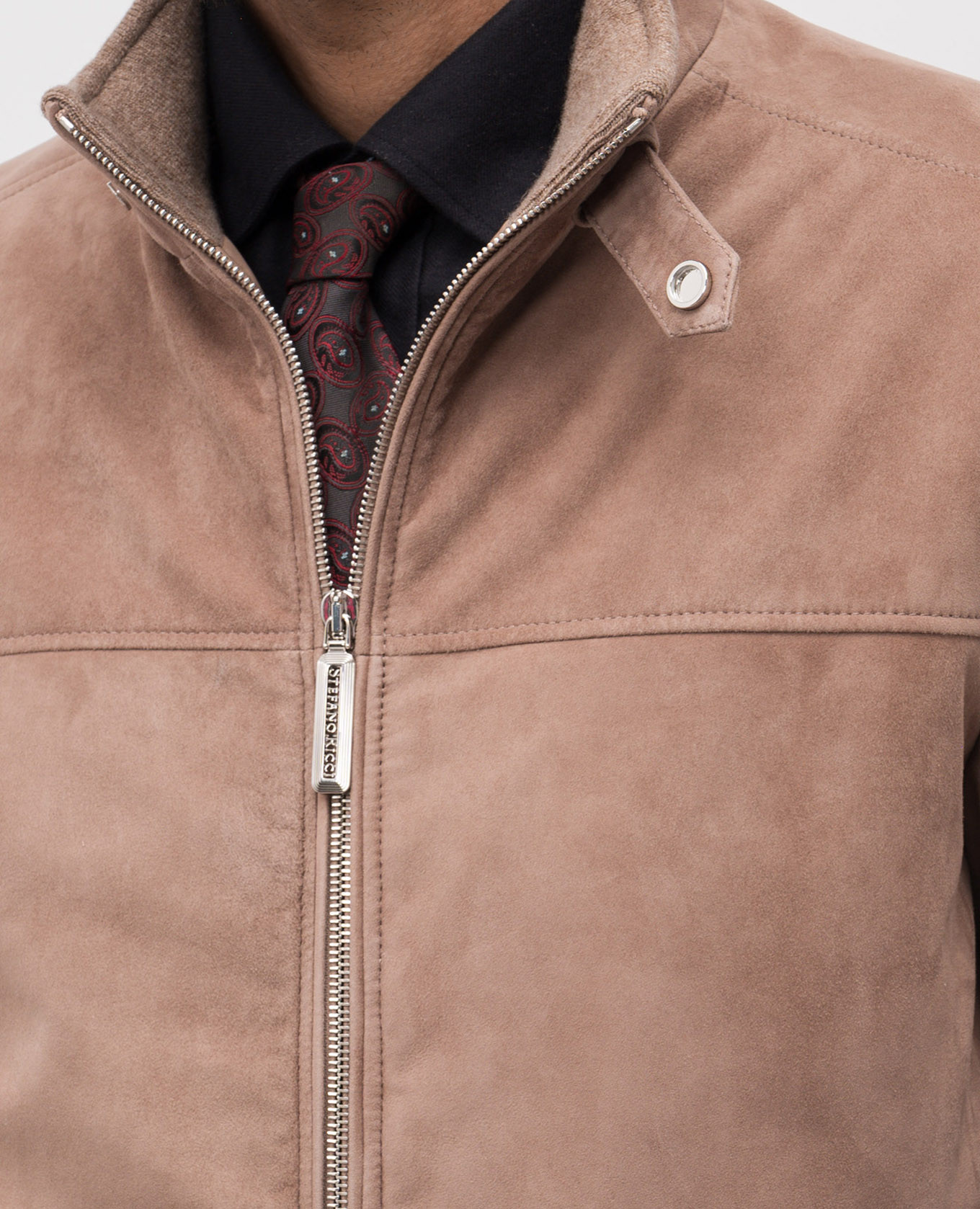 Beige suede jacket with monogram logo Stefano Ricci
Beige suede jacket with monogram logo Stefano Ricci