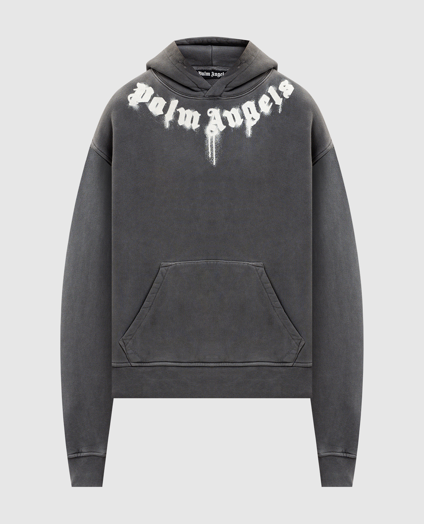 Grey insulated hoodie with logo print Palm Angels
Grey insulated hoodie with logo print Palm Angels