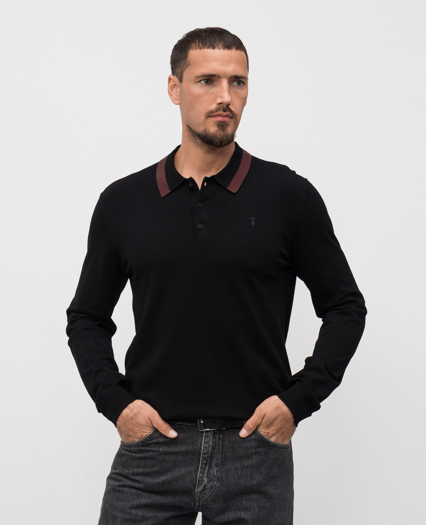 Black polo with emblem Trussardi
Black polo with emblem Trussardi