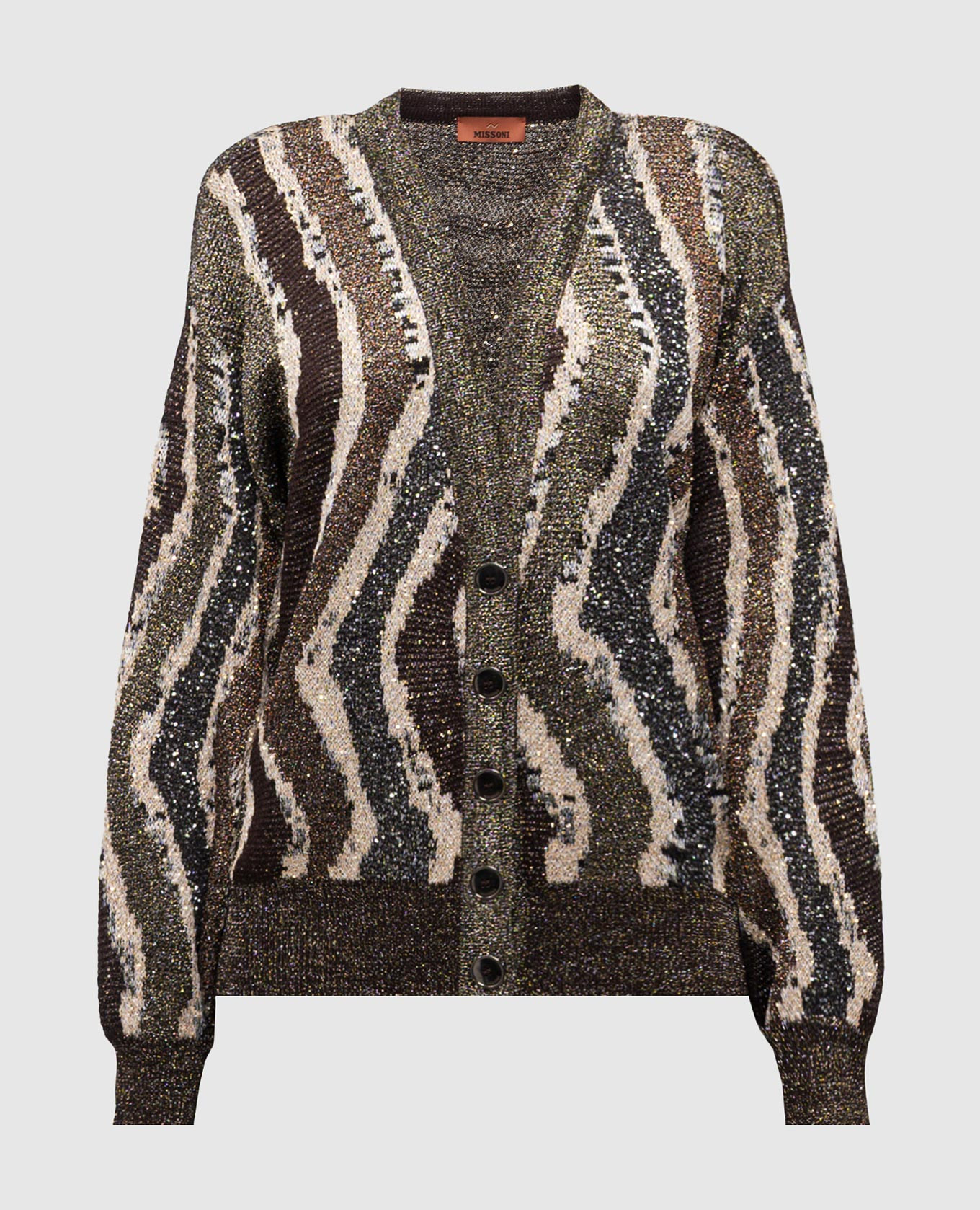 Brown cardigan with sequins and lurex Missoni
Brown cardigan with sequins and lurex Missoni