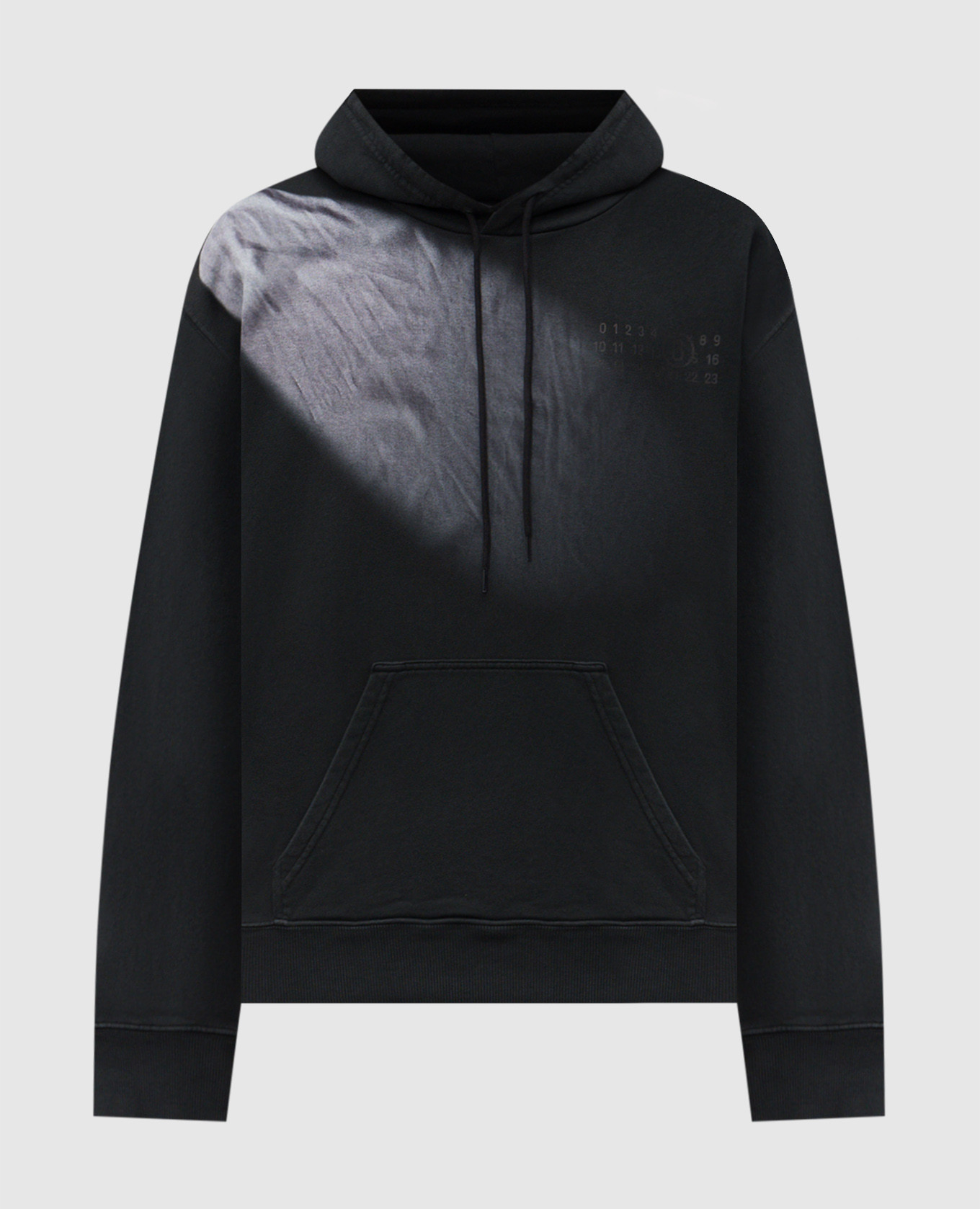 Black hoodie with logo print Maison Margiela MM6
Black hoodie with logo print Maison Margiela MM6