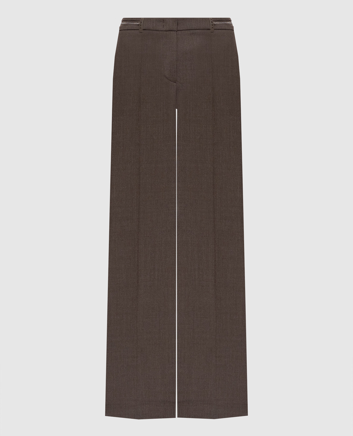 Brown wool pants with monil chain Peserico
Brown wool pants with monil chain Peserico