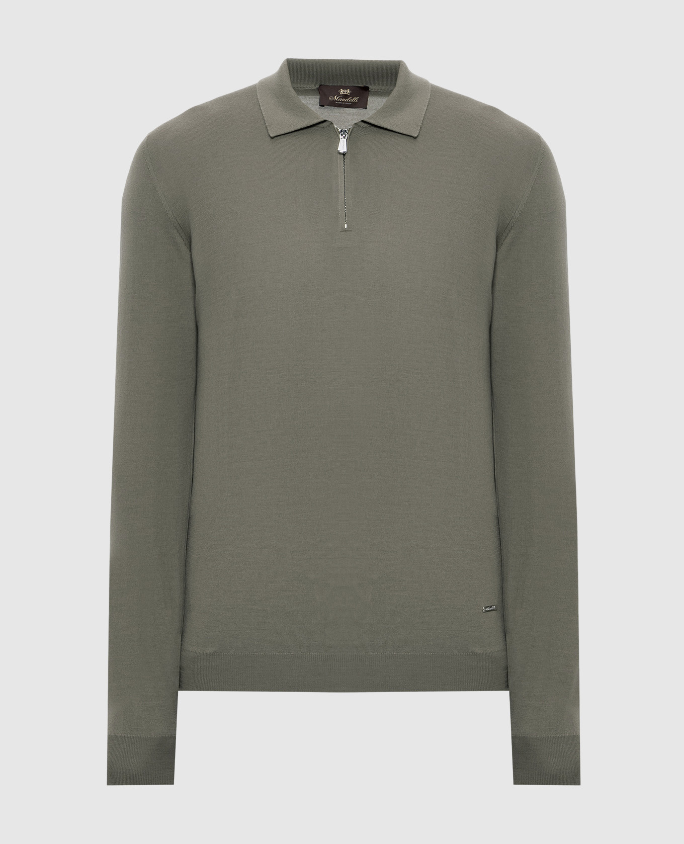 Green wool polo shirt Enrico Mandelli
Green wool polo shirt Enrico Mandelli