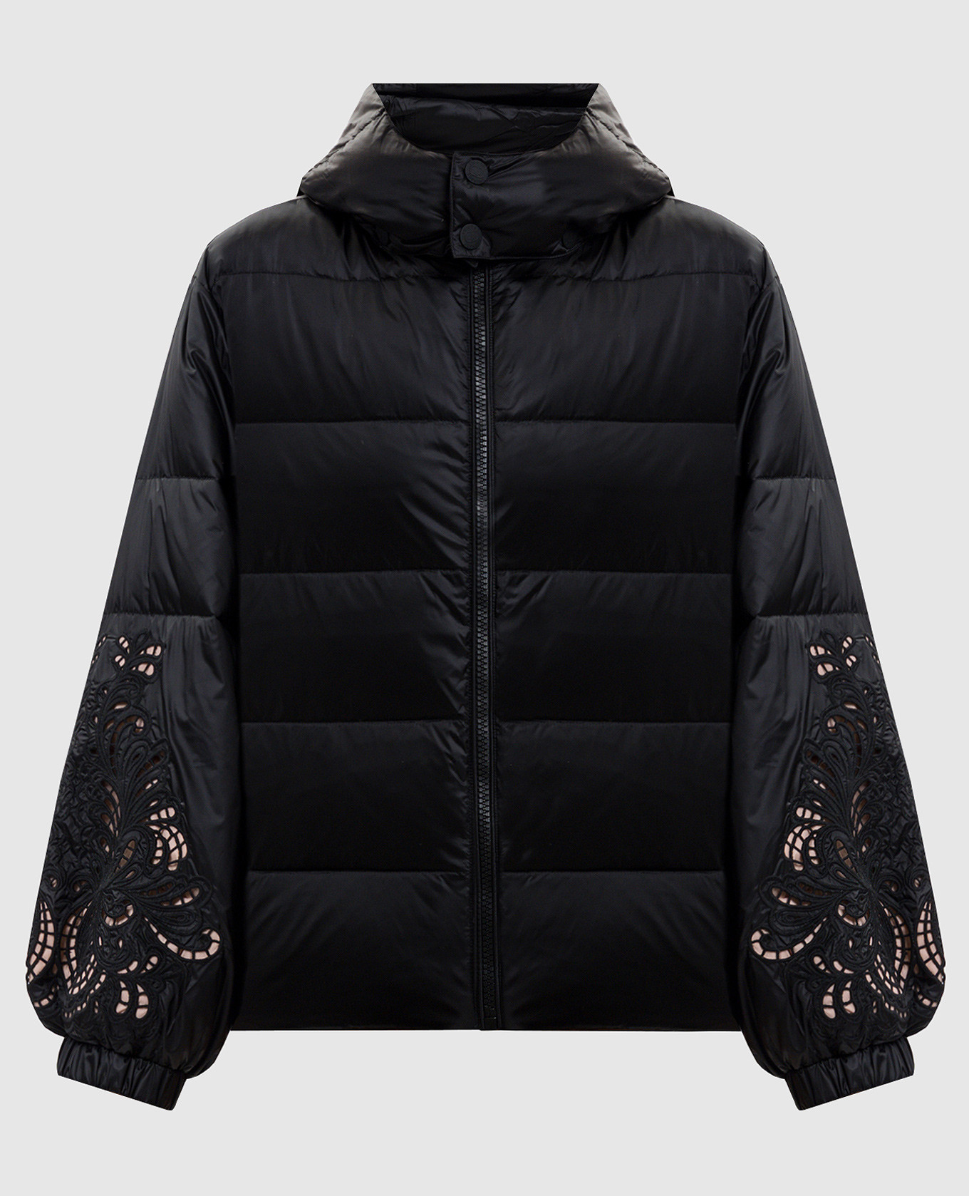 Black down jacket with embroidery Twinset
Black down jacket with embroidery Twinset