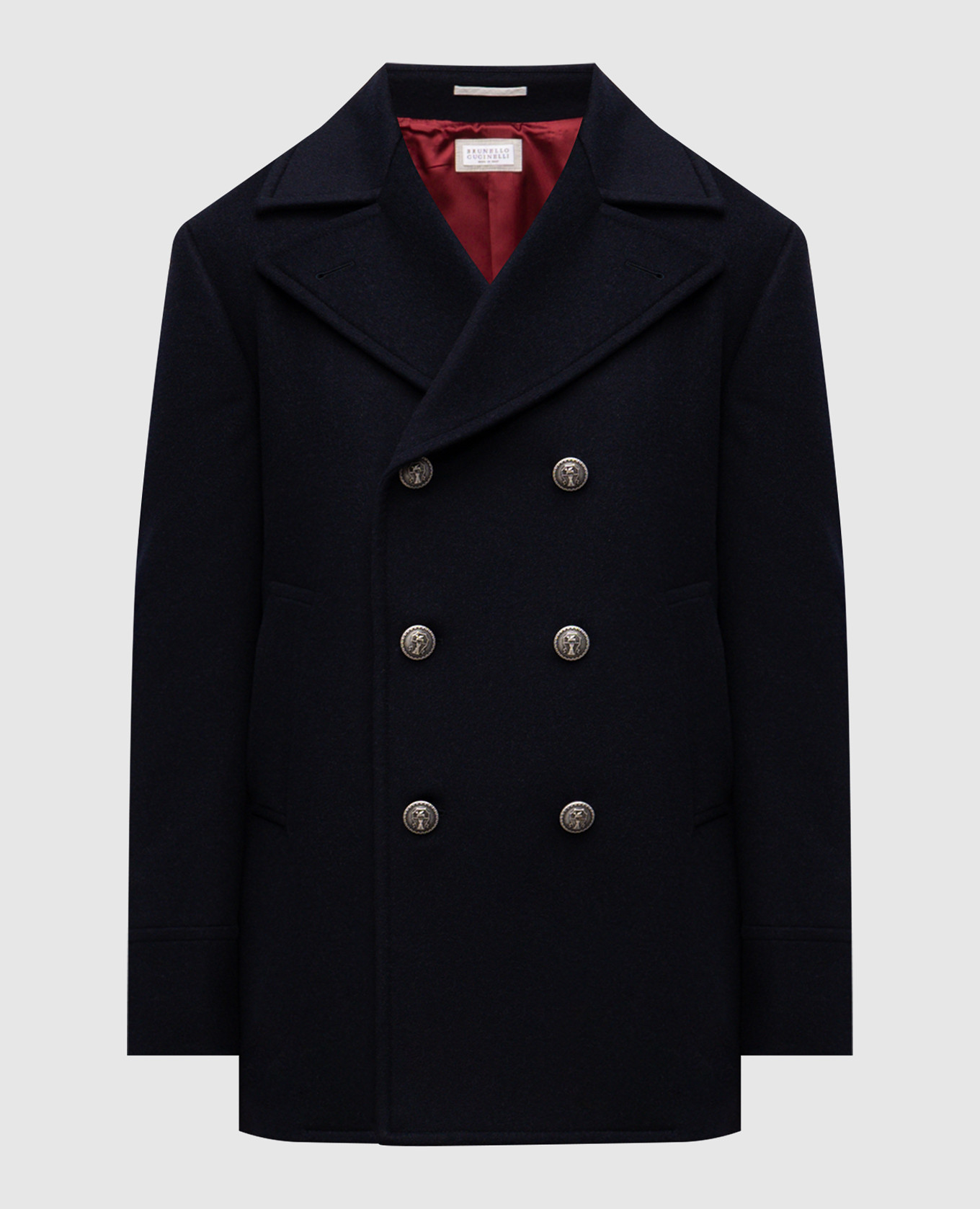 Blue double-breasted cropped wool coat Brunello Cucinelli
Blue double-breasted cropped wool coat Brunello Cucinelli