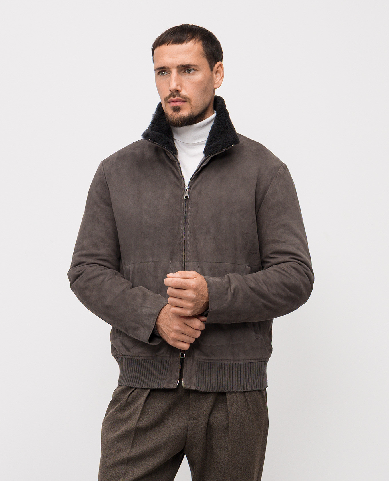 Gray suede jacket Cashmere&Whiskey, Grey
Gray suede jacket Cashmere&Whiskey, Grey