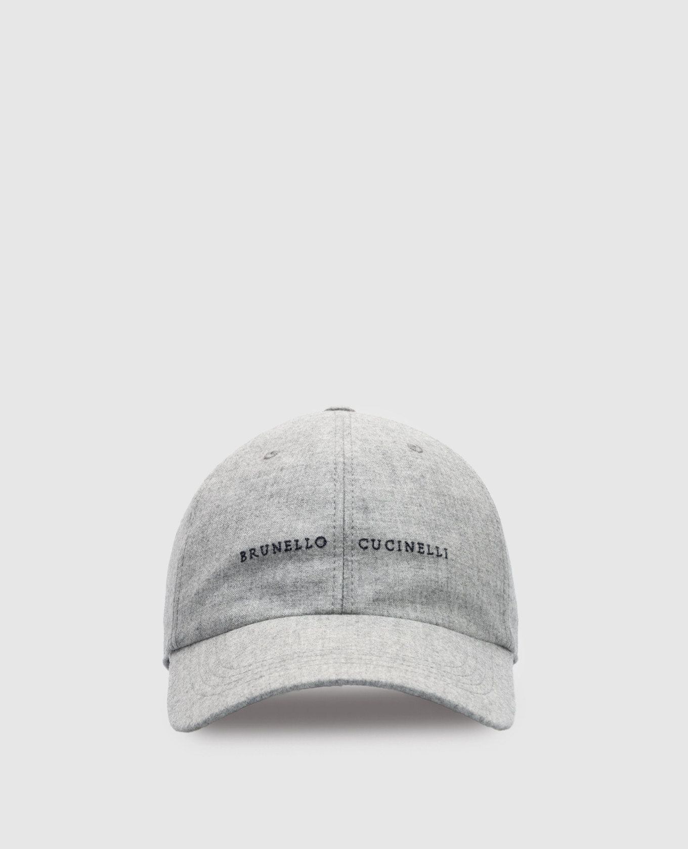 Gray melange cap with cashmere and silk logo embroidery Brunello Cucinelli, Grey
Gray melange cap with cashmere and silk logo embroidery Brunello Cucinelli, Grey