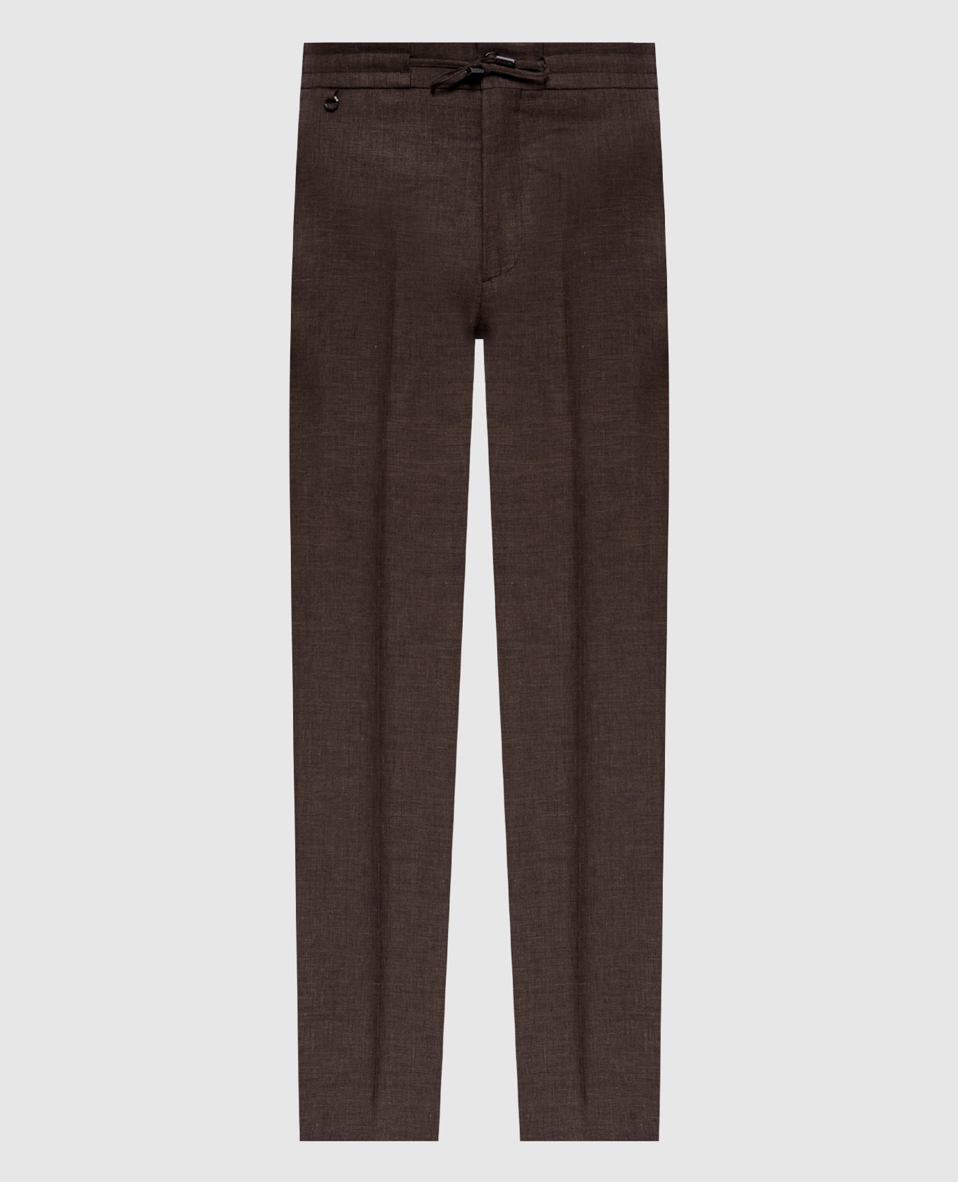 Brown linen, wool and silk trousers with embroidered monogram logo Stefano Ricci
Brown linen, wool and silk trousers with embroidered monogram logo Stefano Ricci