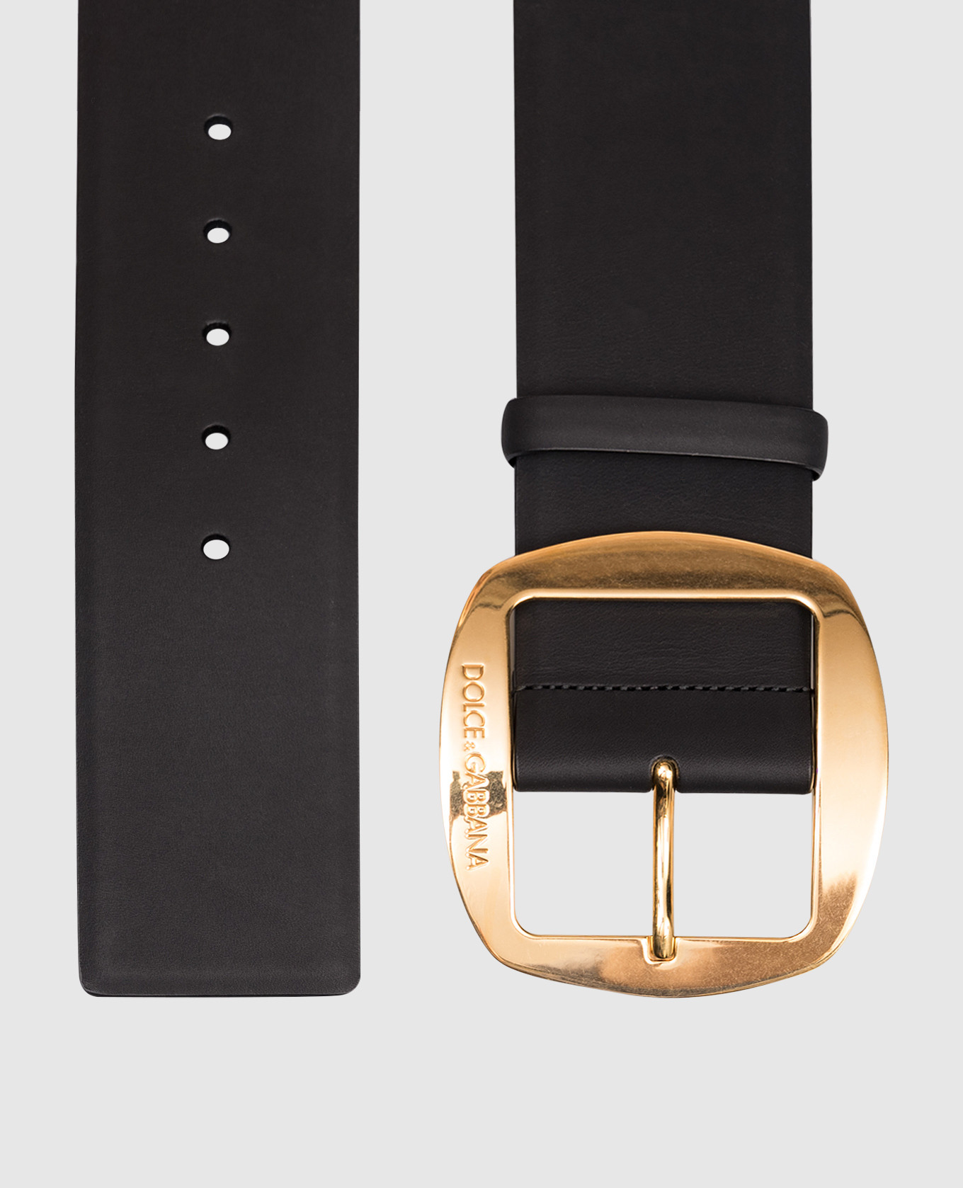 Black leather belt with logo engraving Dolce&Gabbana
Black leather belt with logo engraving Dolce&Gabbana