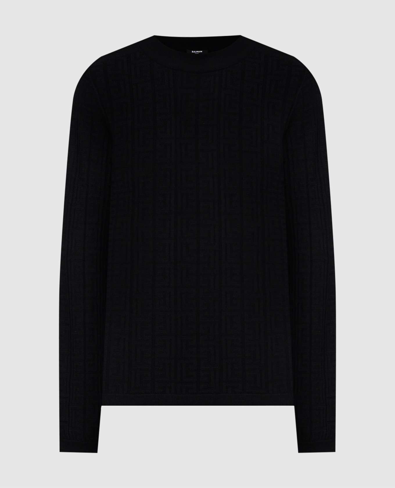 Black sweater with branded pattern Balmain
Black sweater with branded pattern Balmain