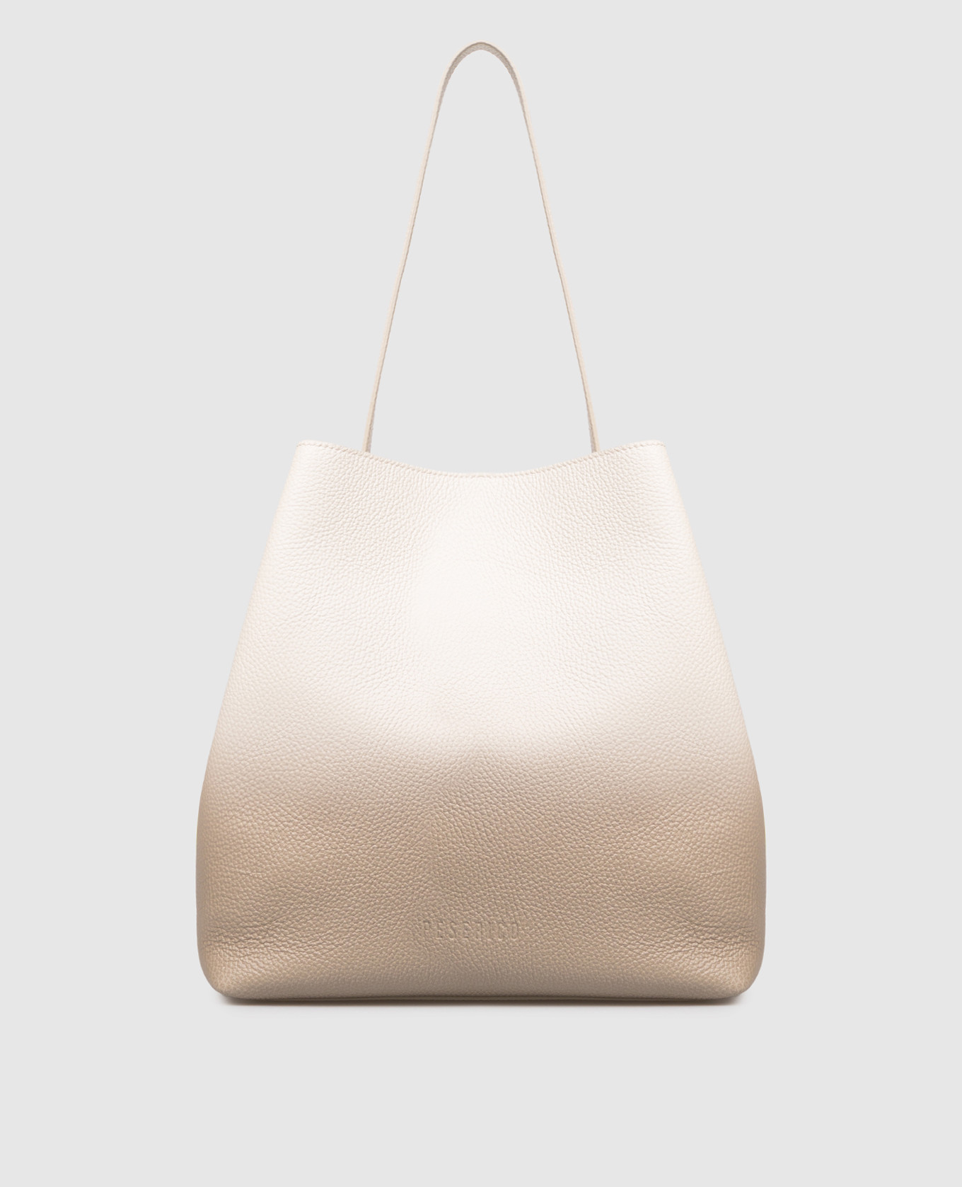 Beige leather bag with logo Peserico
Beige leather bag with logo Peserico