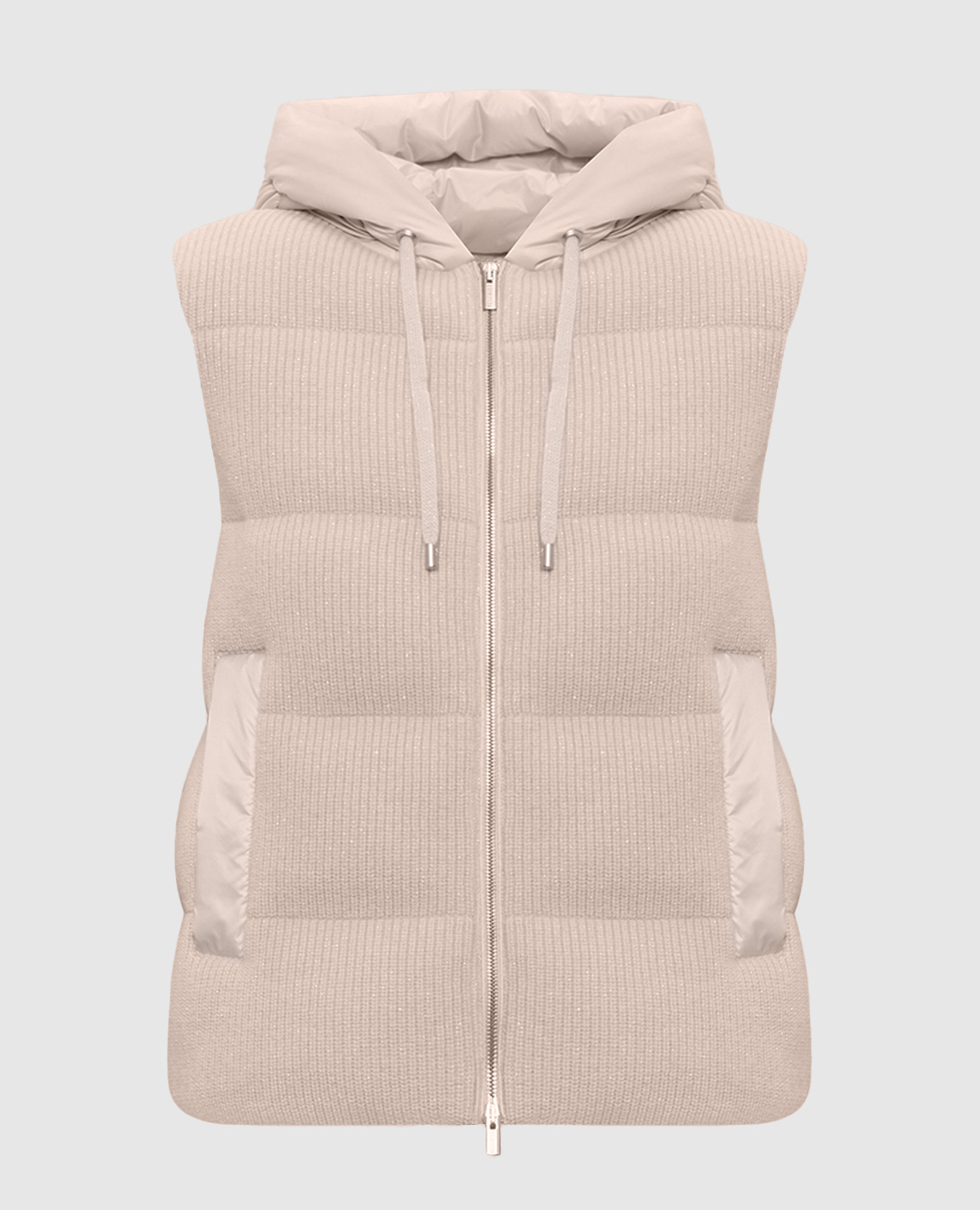 Beige down vest with wool and cashmere Peserico
Beige down vest with wool and cashmere Peserico