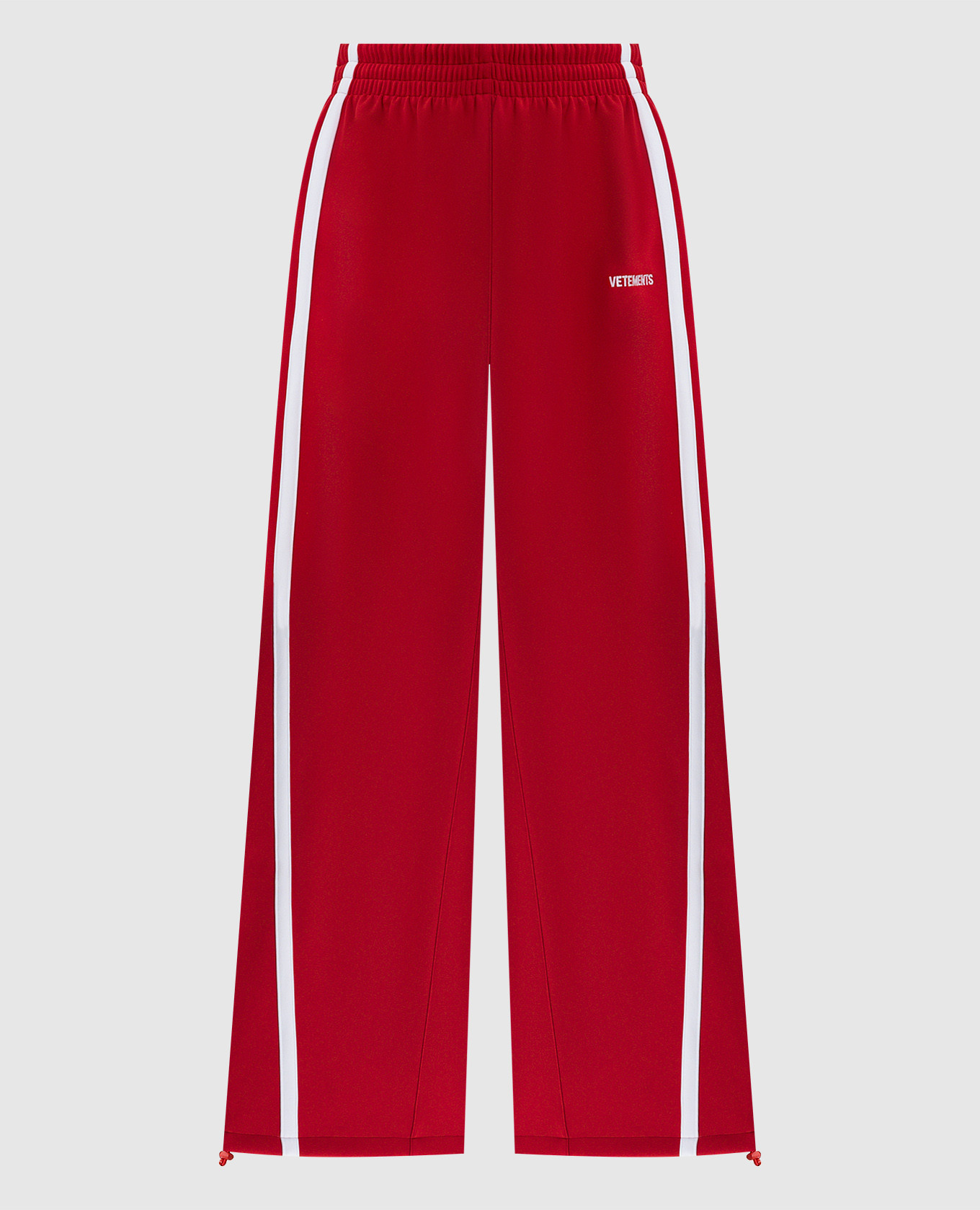 Red sweatpants with logo Vetements
Red sweatpants with logo Vetements