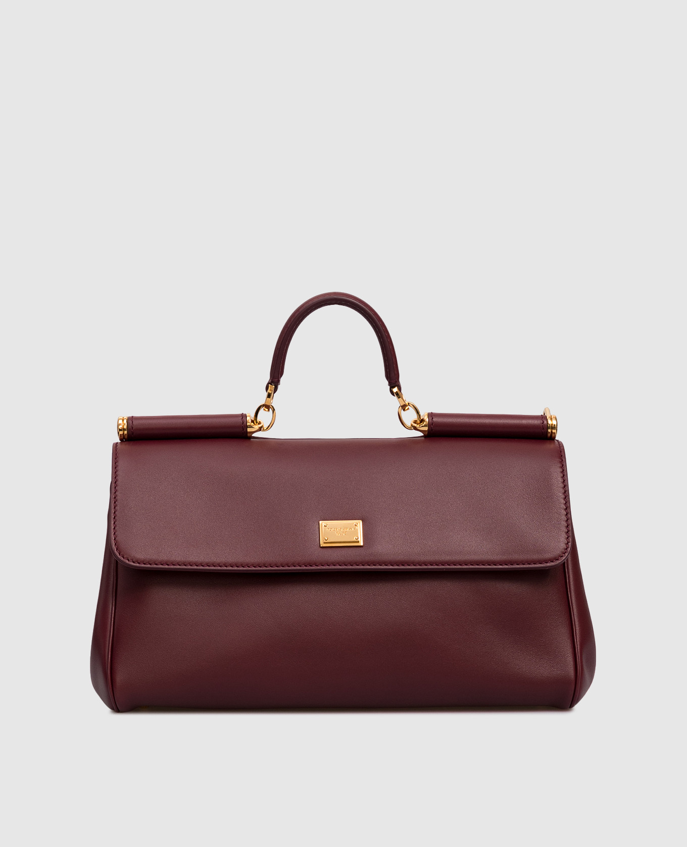 Burgundy leather satchel bag My Sicily Dolce&Gabbana
Burgundy leather satchel bag My Sicily Dolce&Gabbana