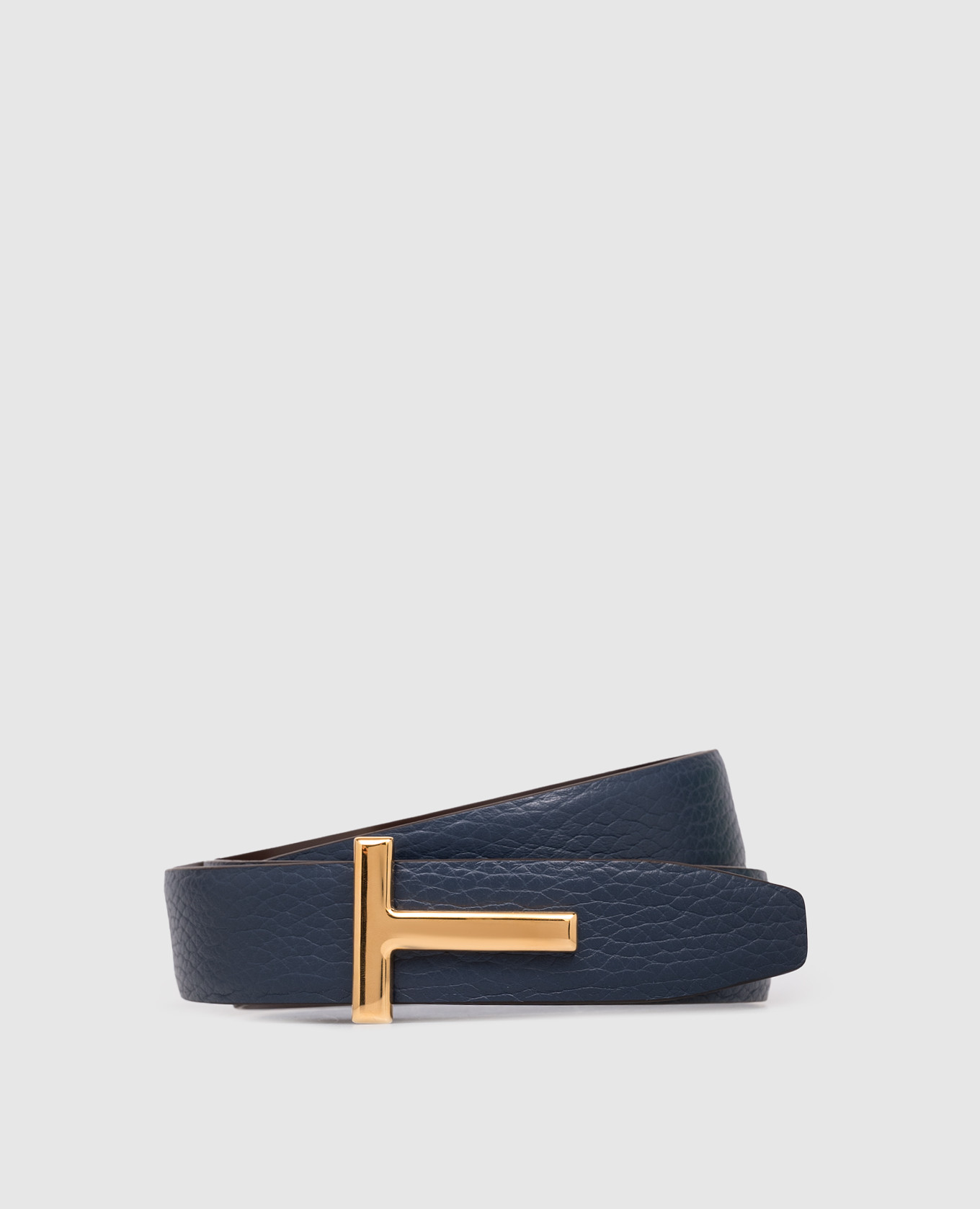 Reversible leather belt with monogram Tom Ford, White
Reversible leather belt with monogram Tom Ford, White