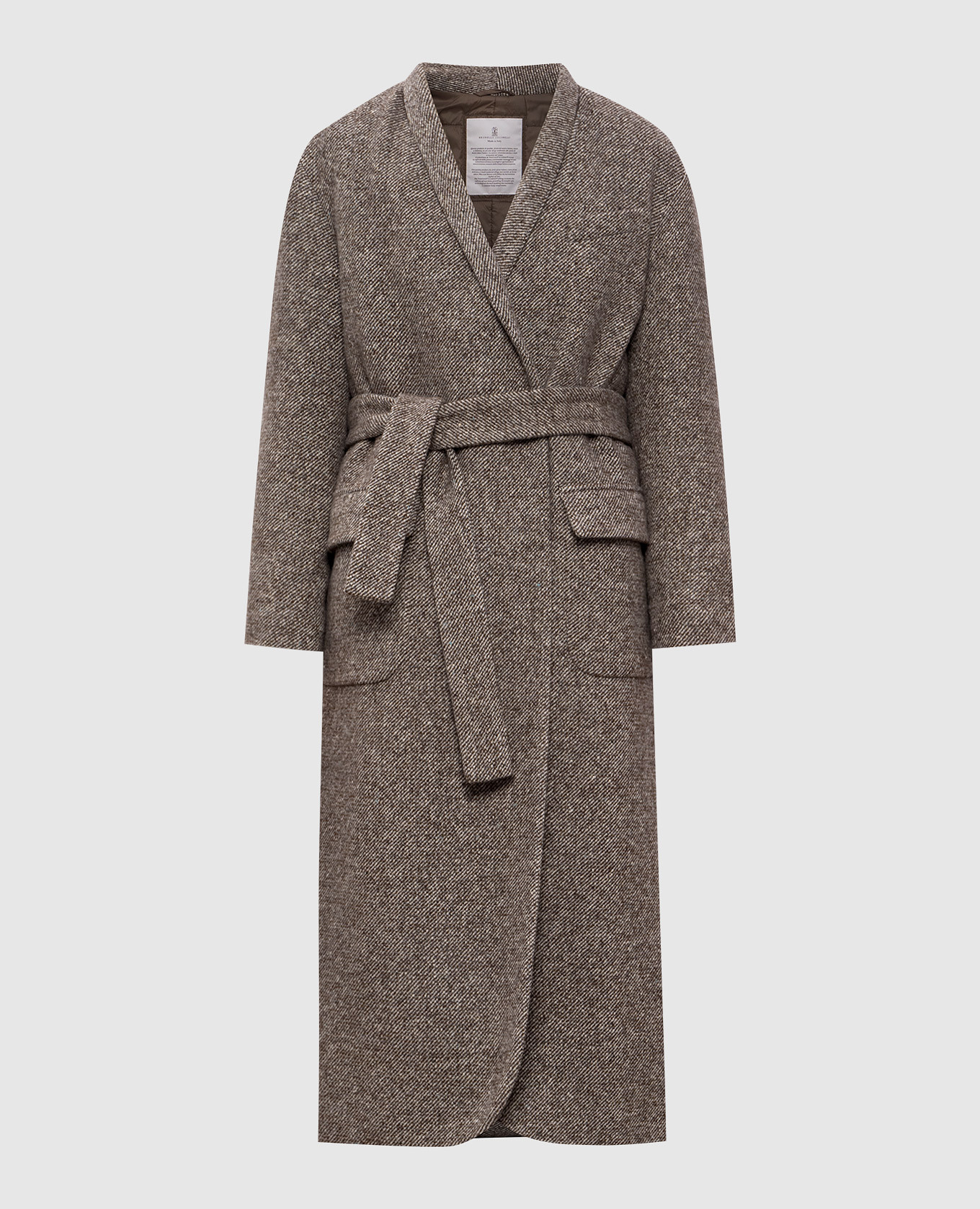 Brown wool and silk coat Brunello Cucinelli
Brown wool and silk coat Brunello Cucinelli