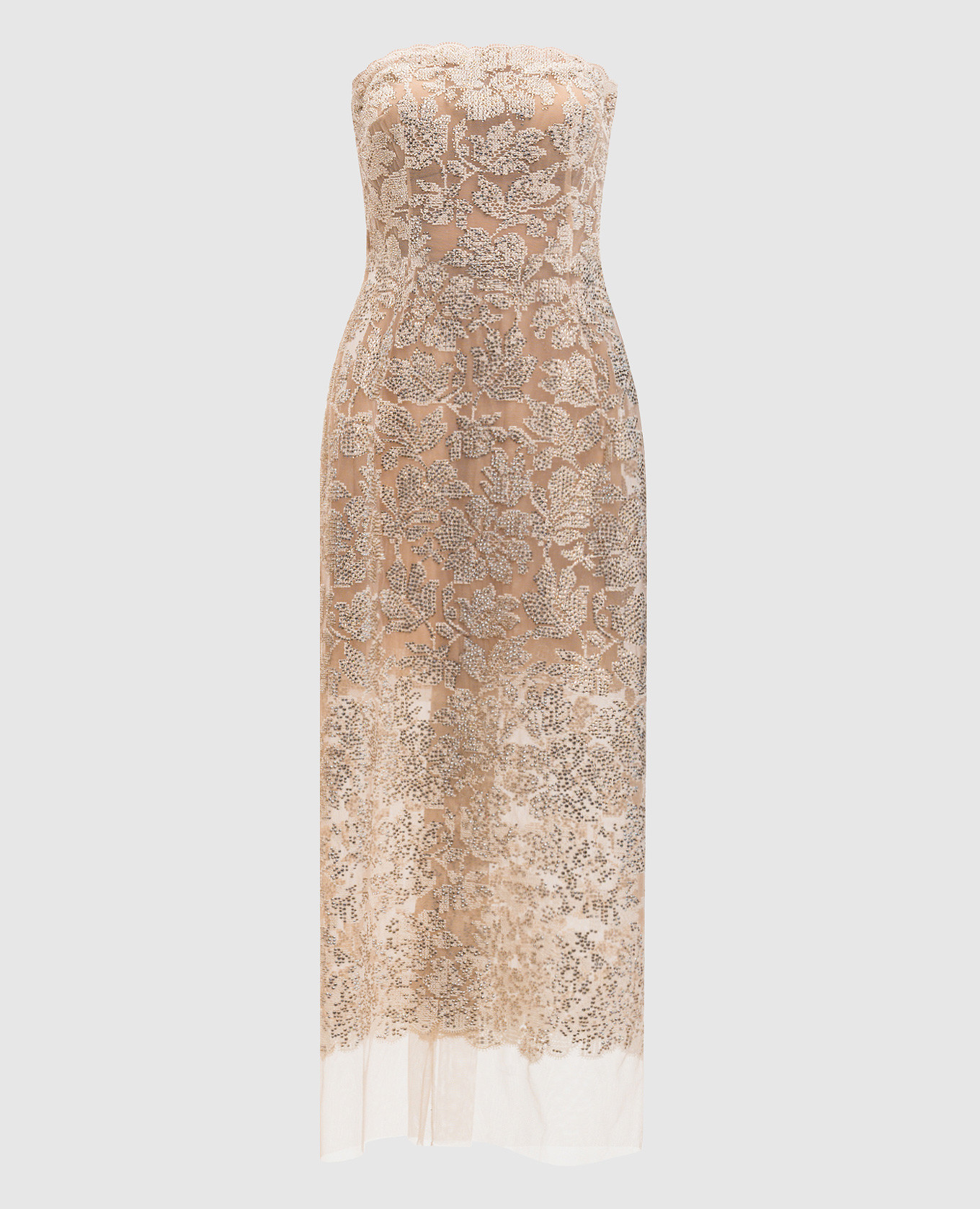 Beige bustier dress with crystals Ermanno Scervino
Beige bustier dress with crystals Ermanno Scervino