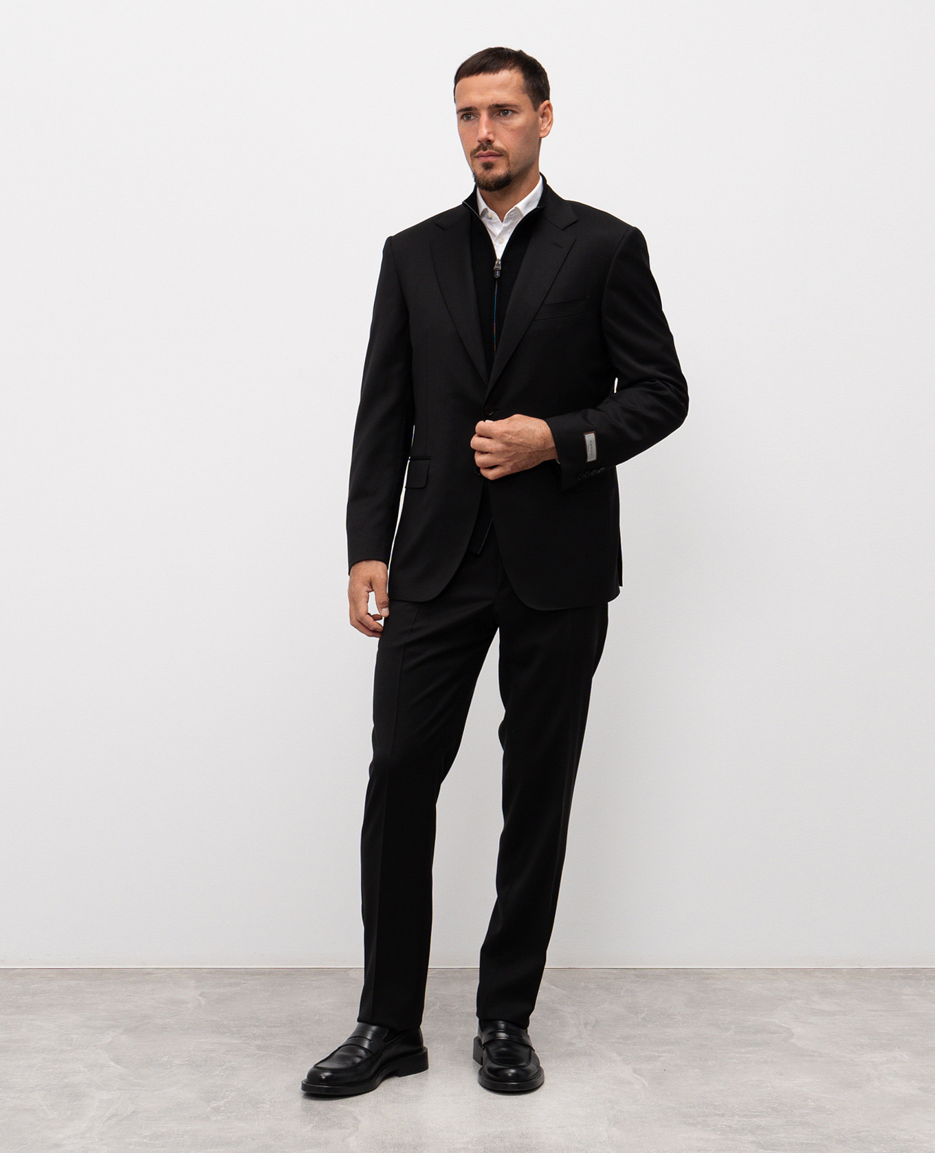 Black wool suit Canali
Black wool suit Canali